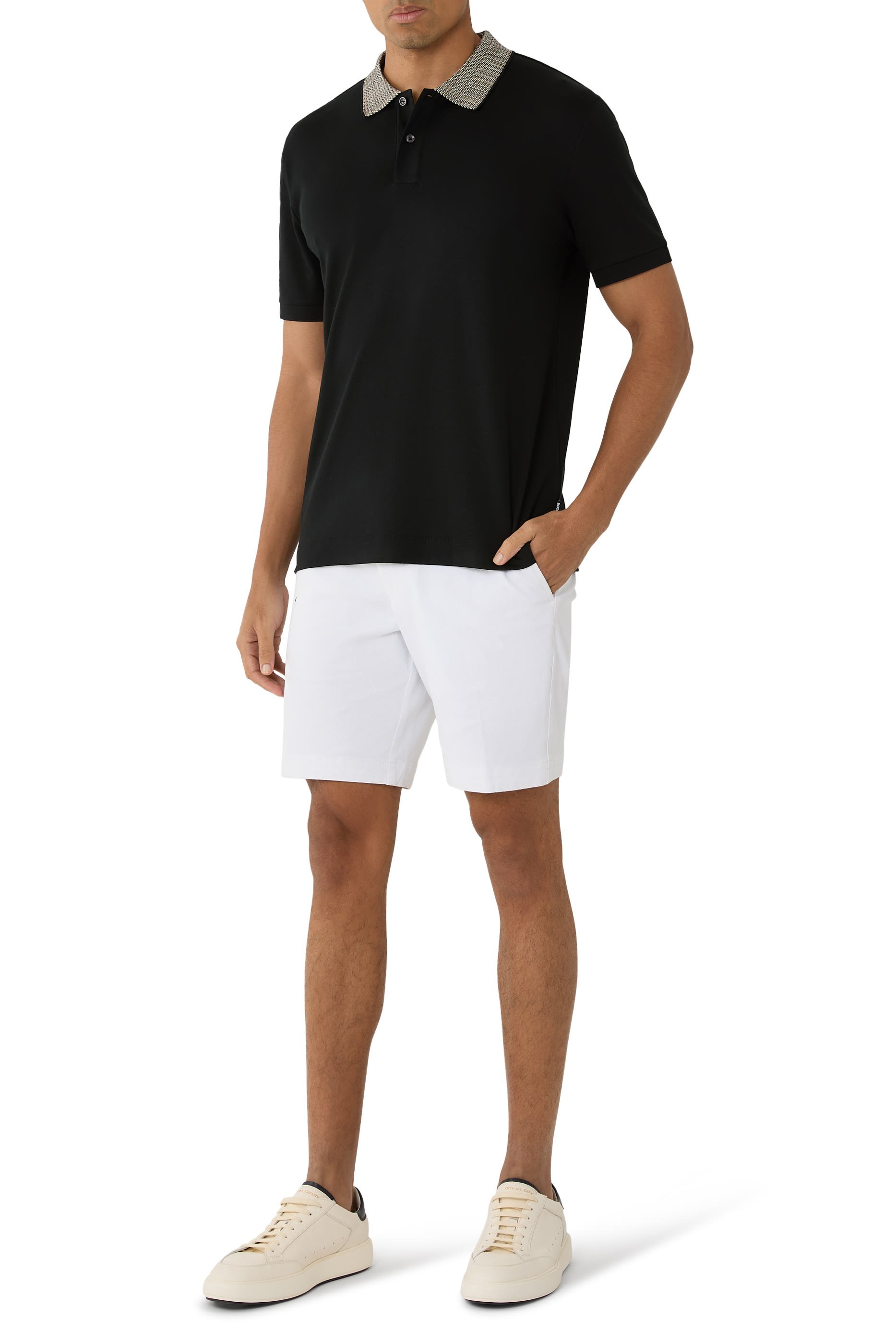 H-Parlay Patterned Collar Polo Shirt