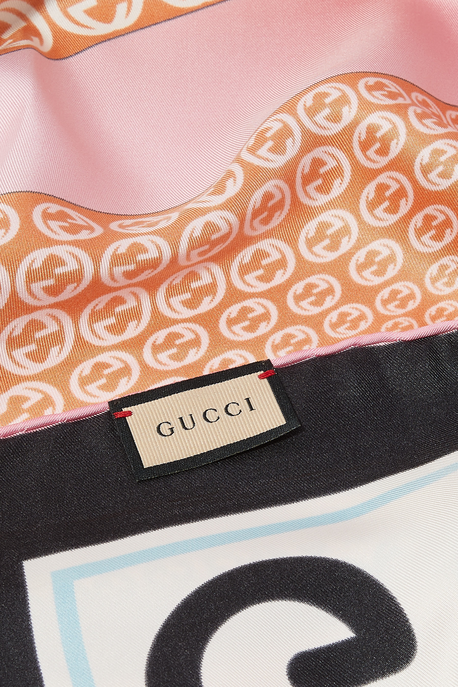 Maxi Flower Print Silk Scarf