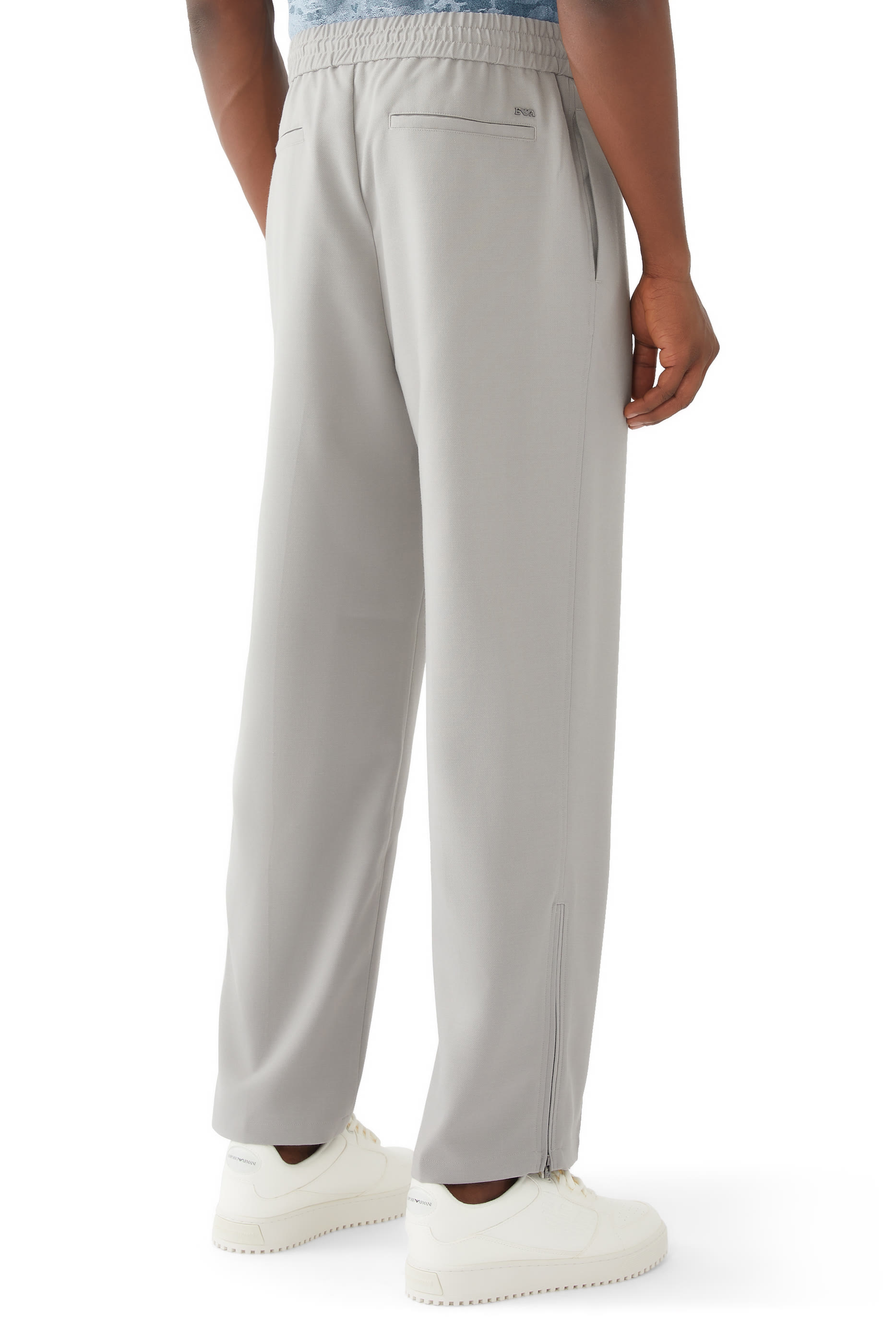 Wool-Blend Drawstring Pants