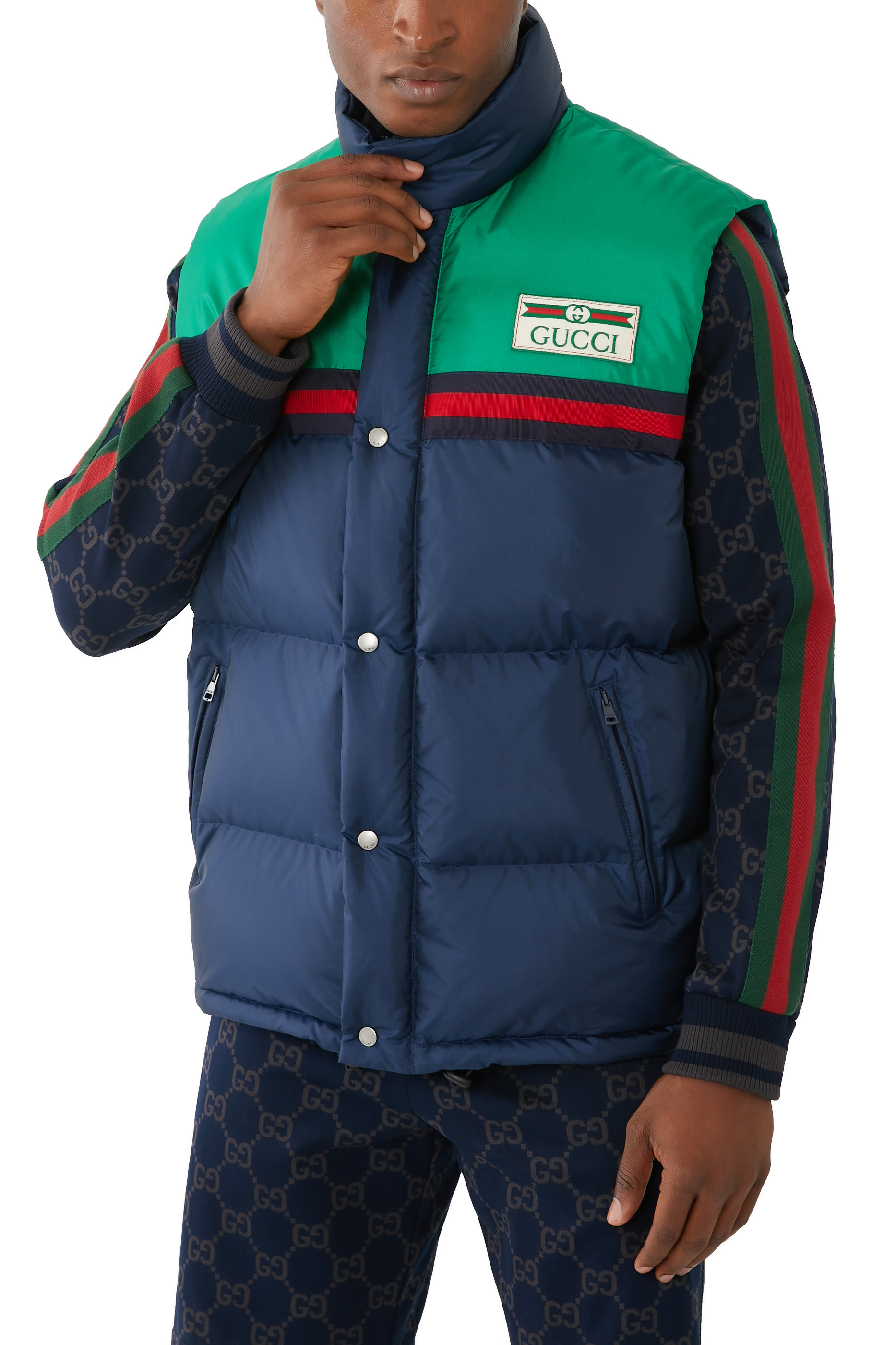 Nylon Satin Padded Gilet