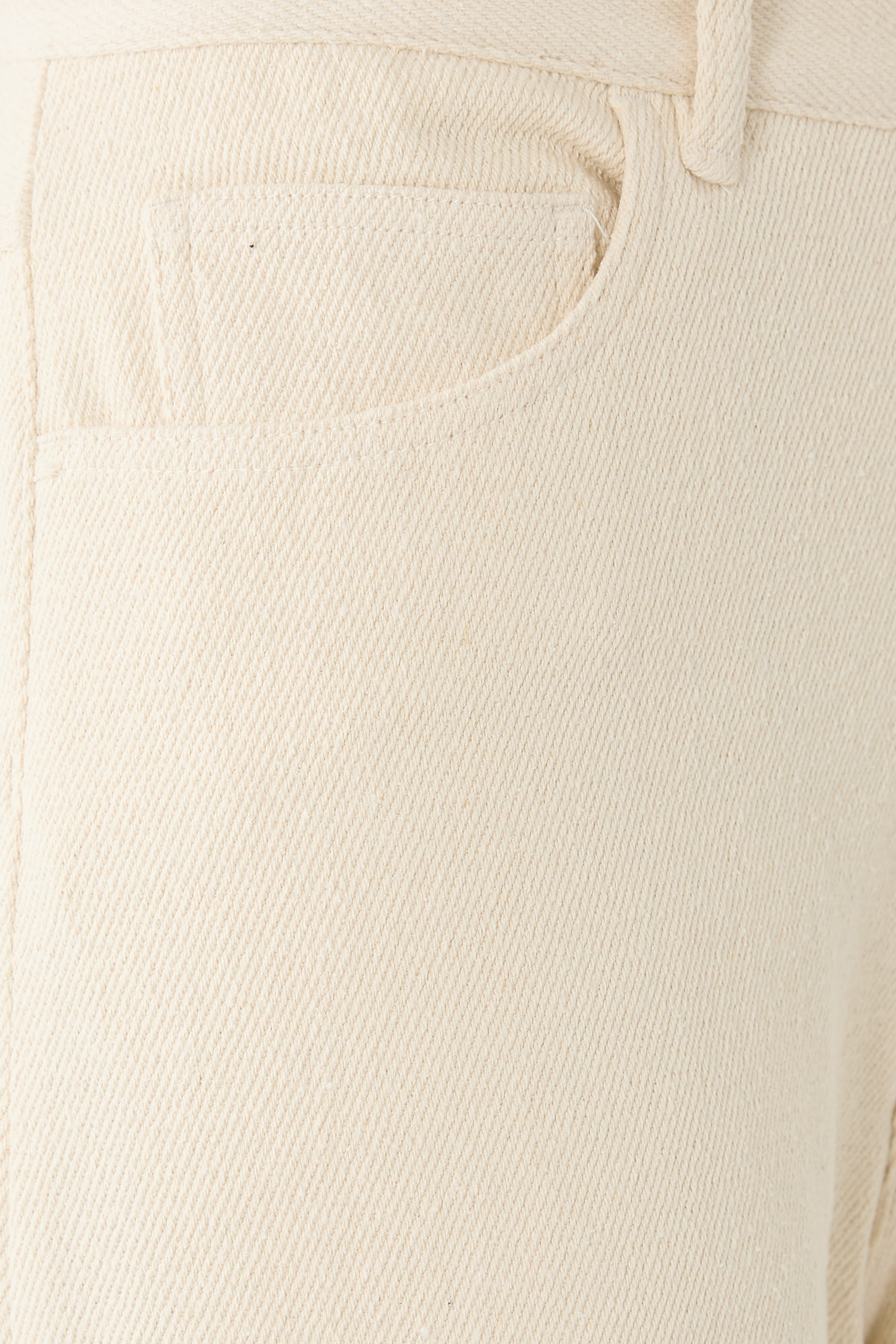 Silk Denim Wide-Leg Pants