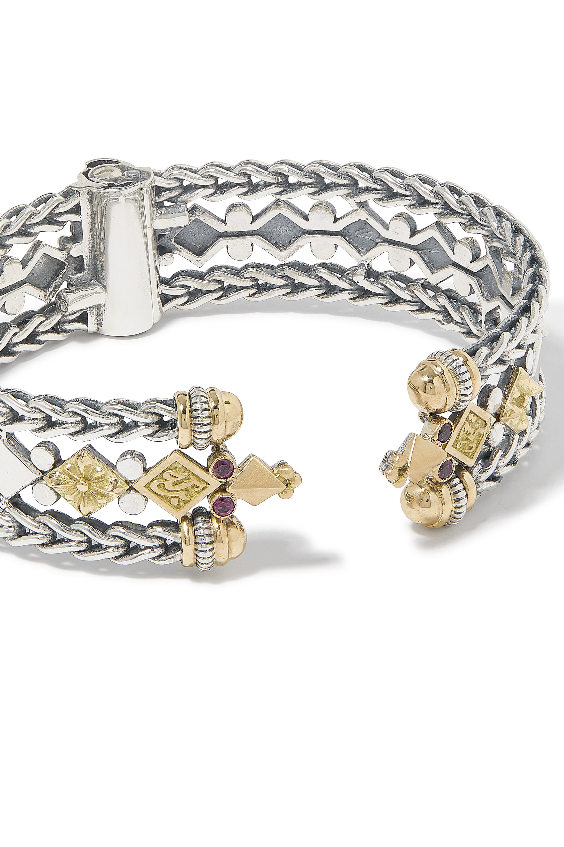 Roman Chain Bangle, 18k Yellow Gold & Turath Brown Zircon