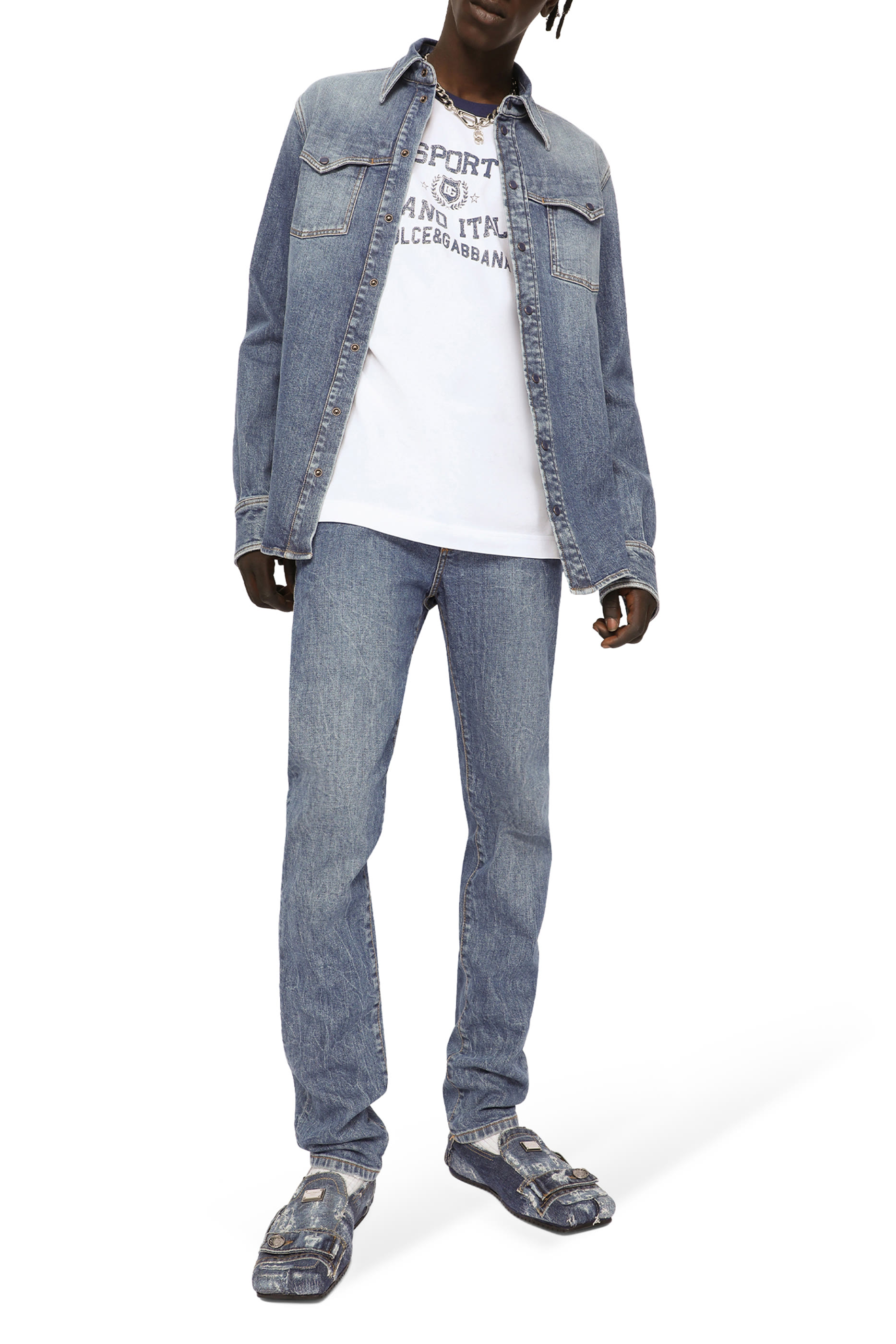 Light Wash Skinny Stretch Jeans