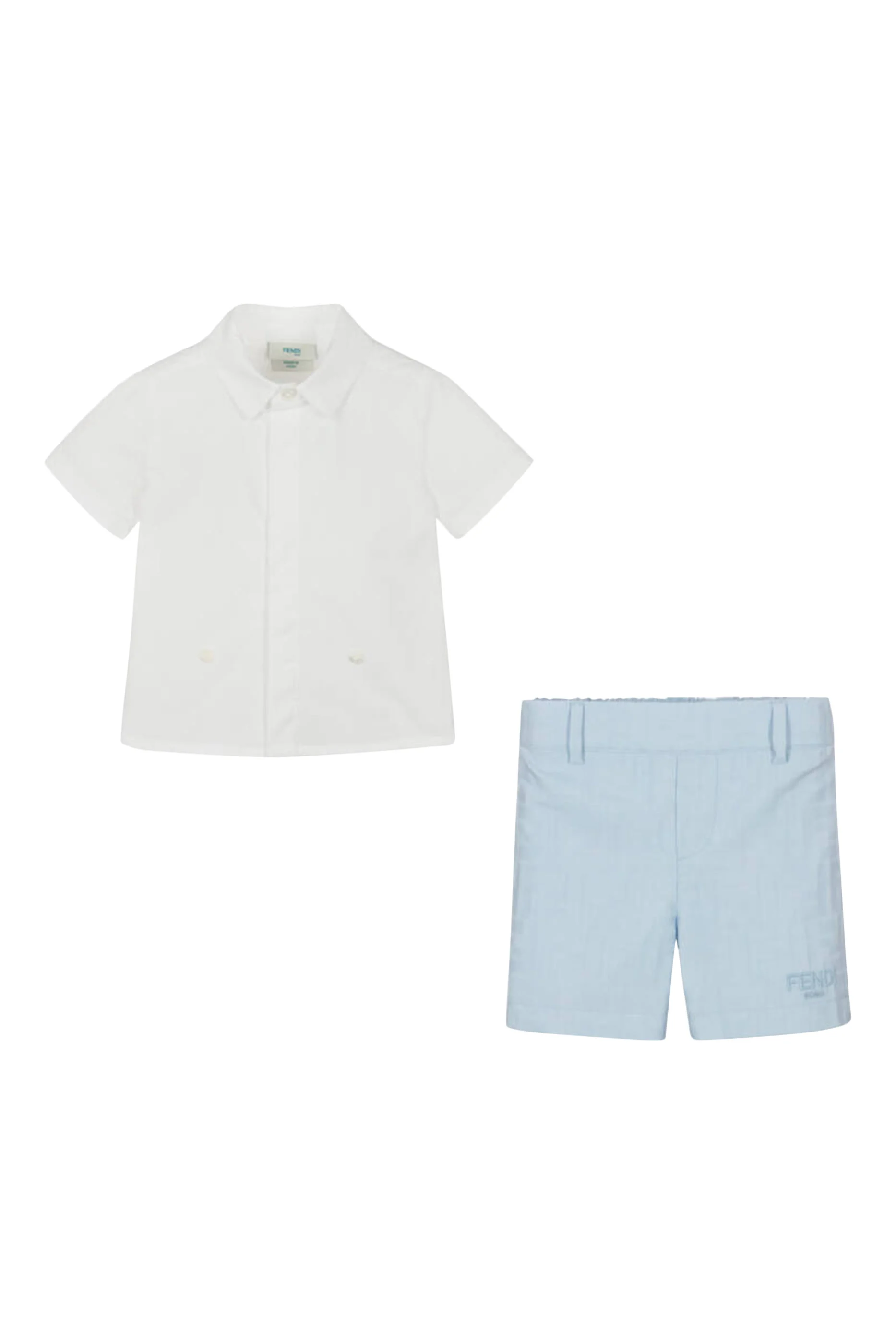 Kids  Cotton Shirt & Shorts Set