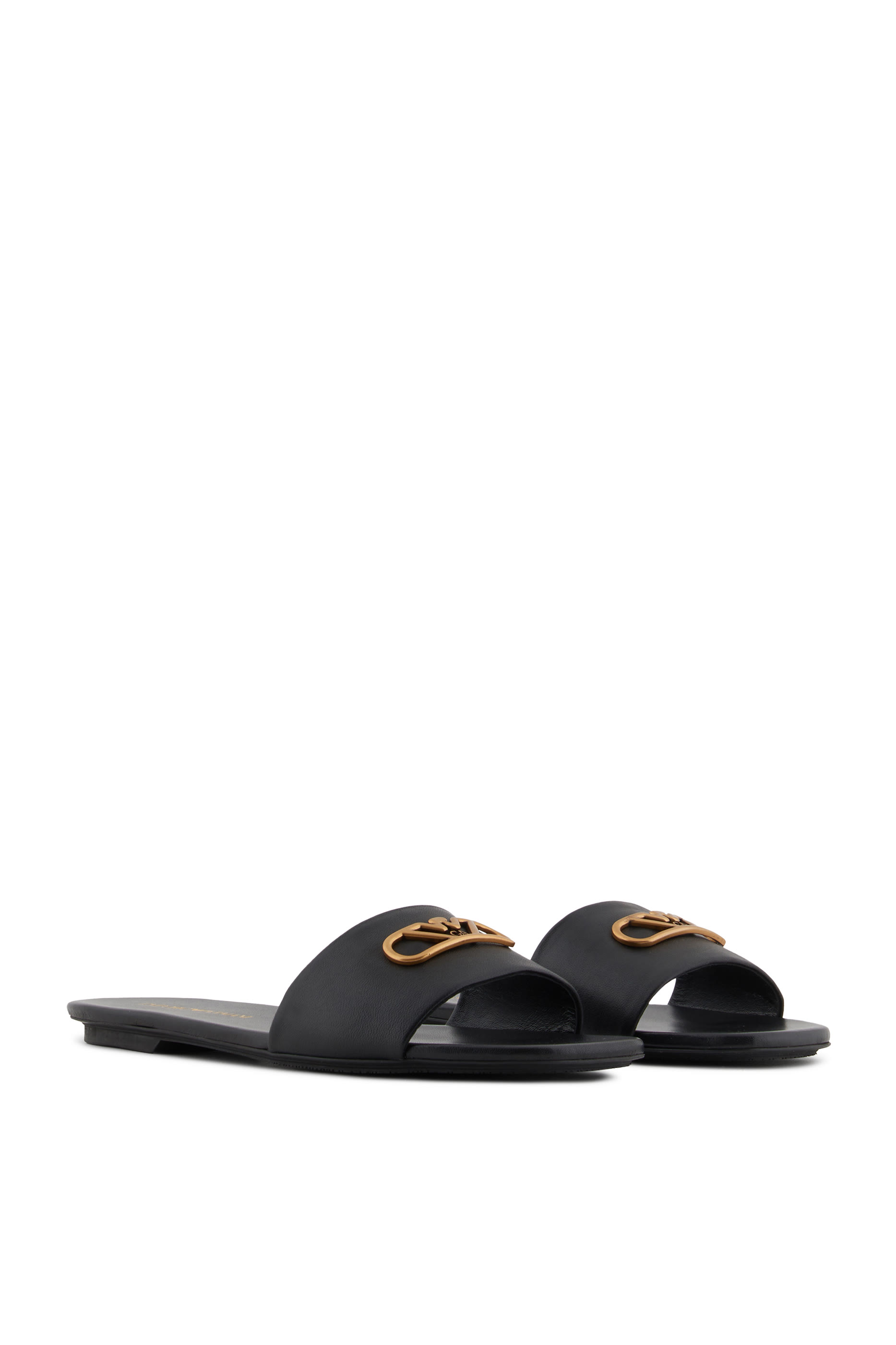 Eagle Plate Nappa Leather Sandals
