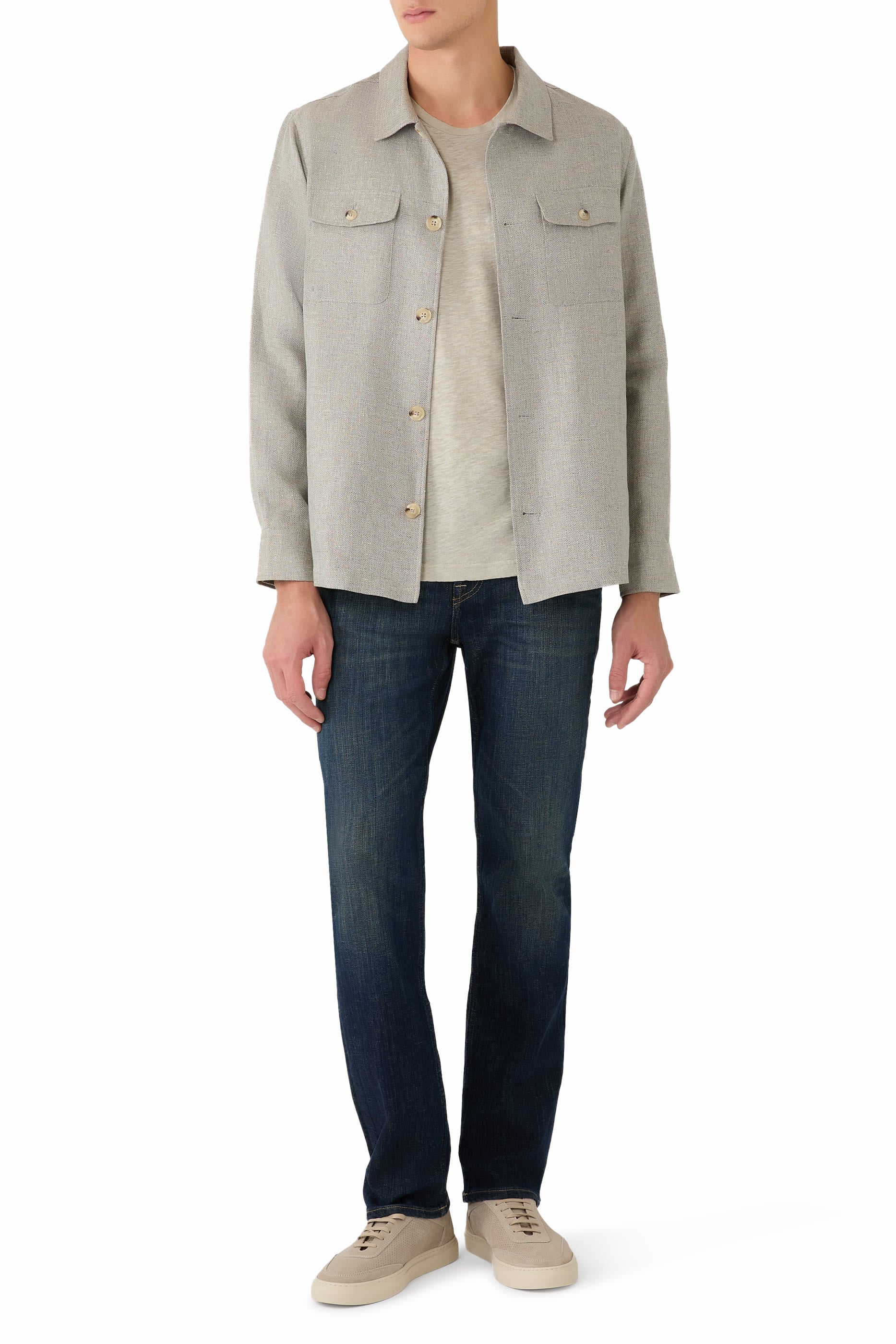 Cotton Linen T‑Shirt