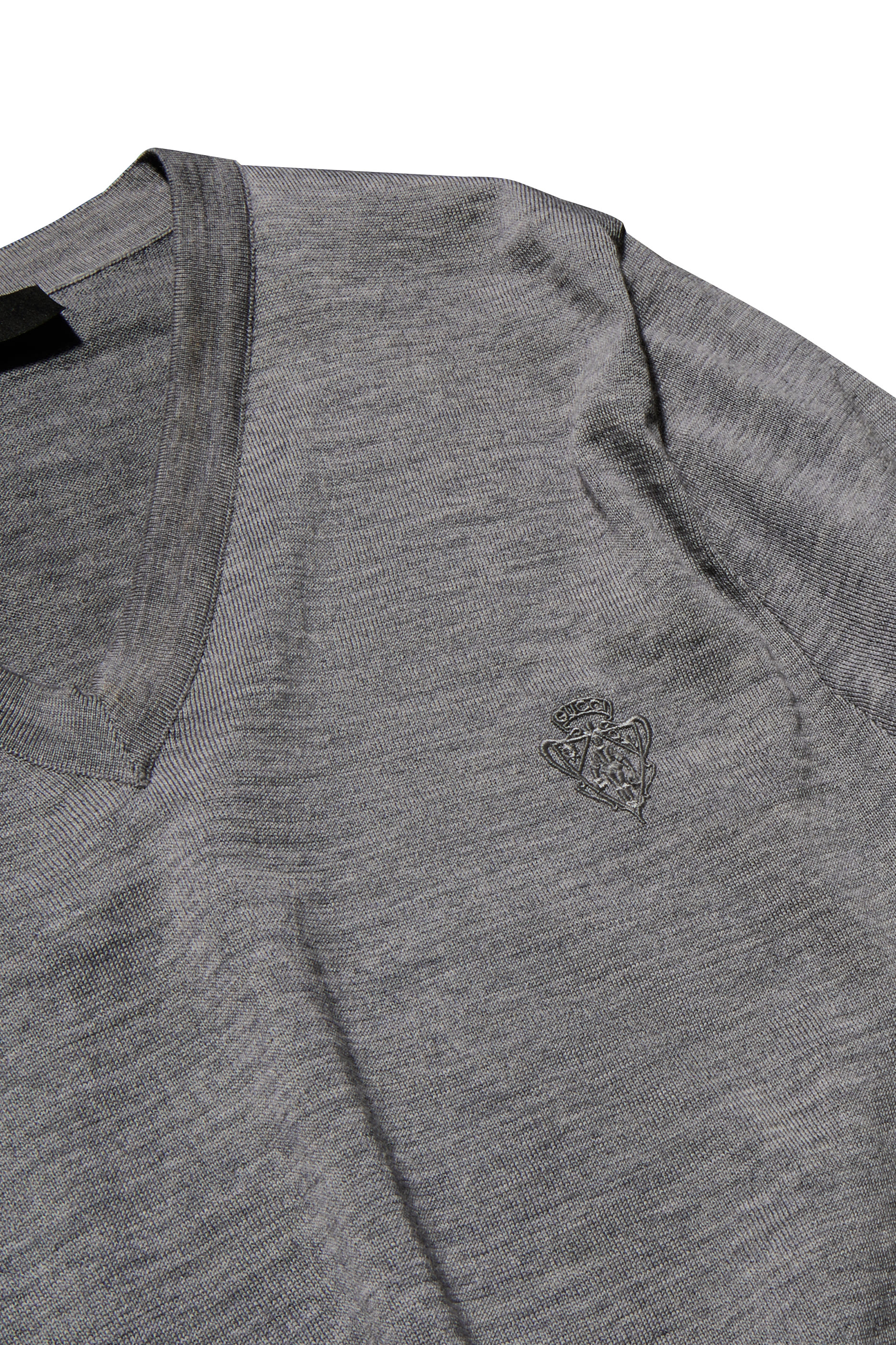 Fine Wool Sweater With Embroidery