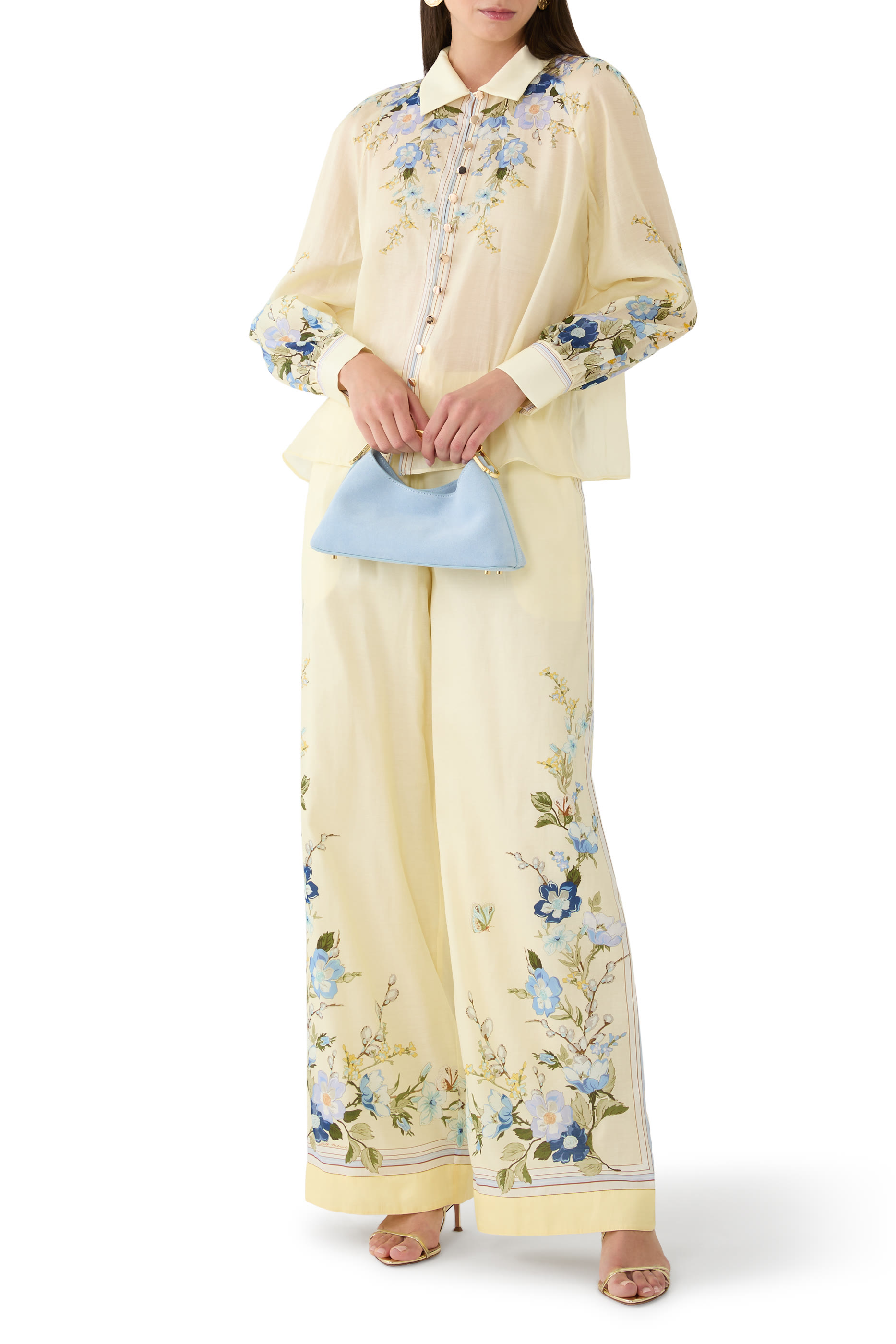 Floral Organza Trousers