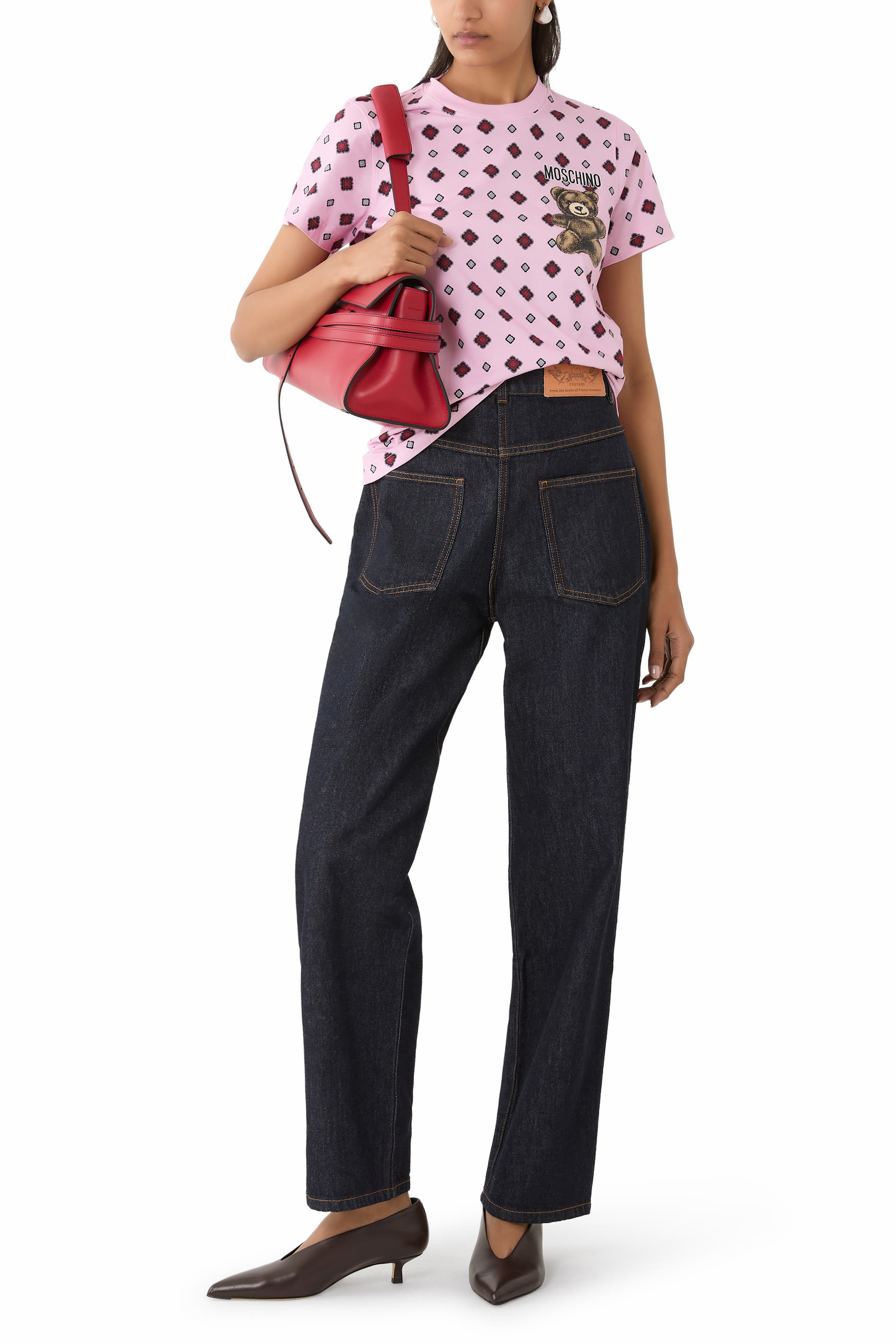 Logo Teddy Printed T-Shirt