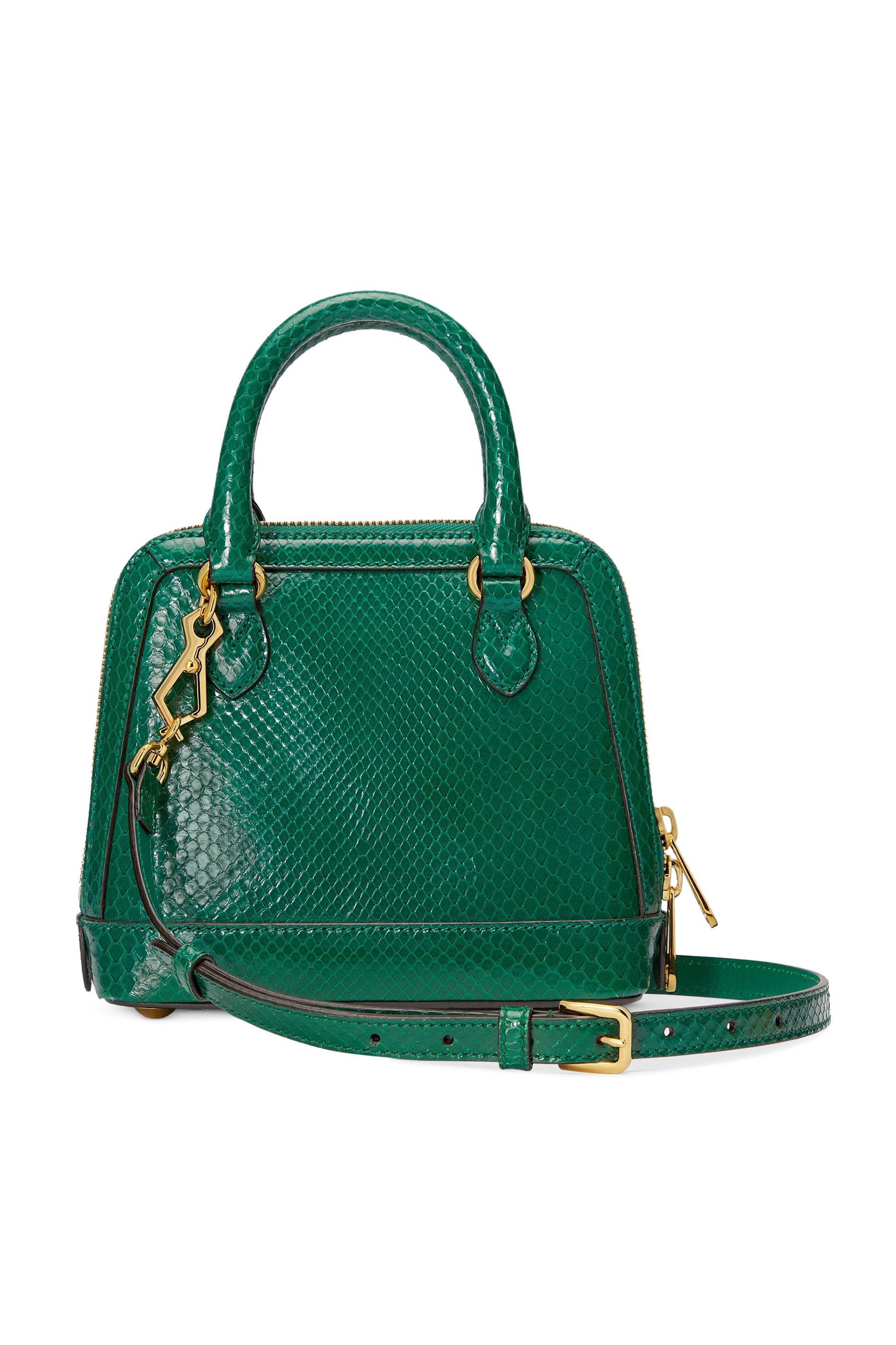Horsebit 1955 Python Mini Top Handle Bag