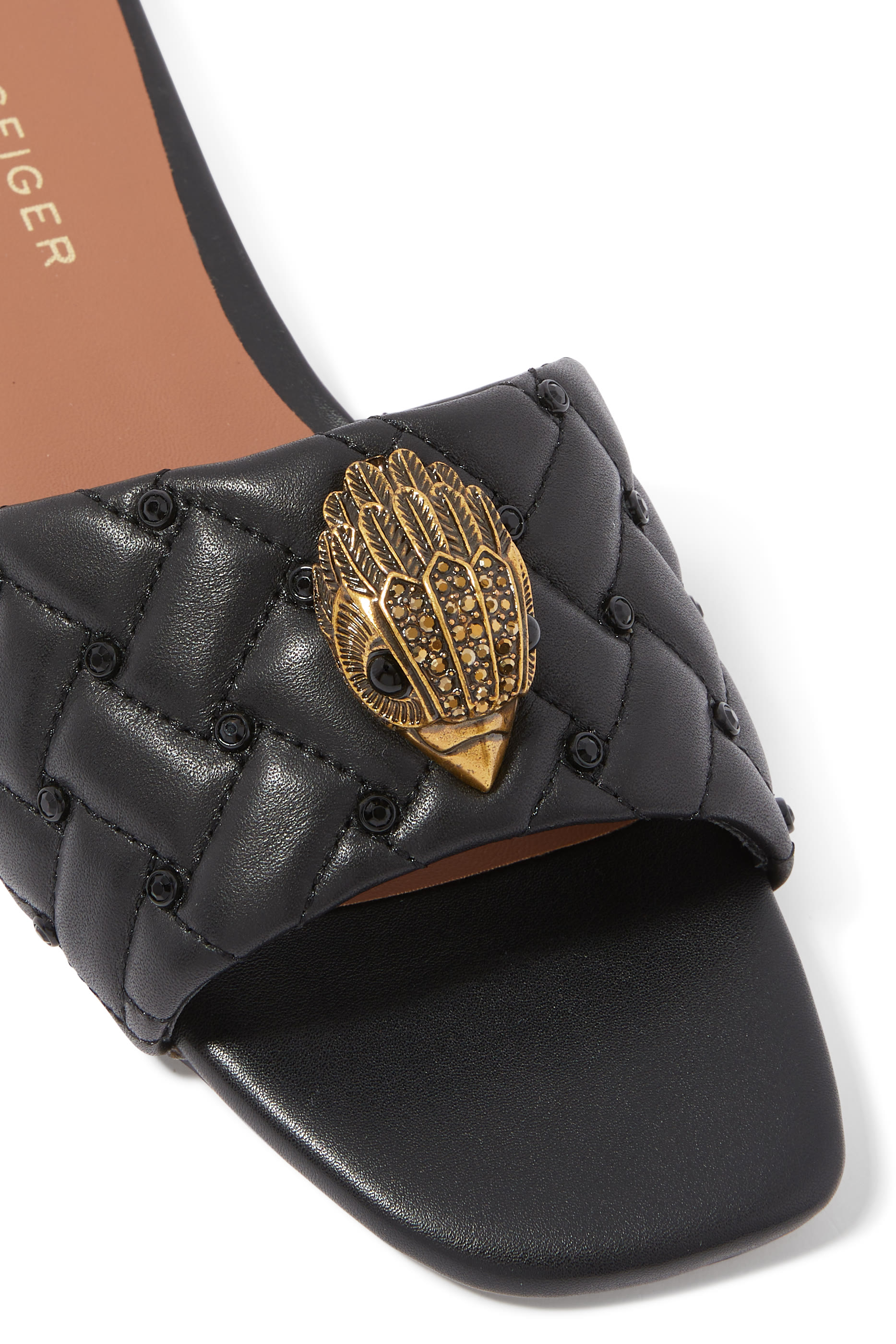 Kensington Leather Slides