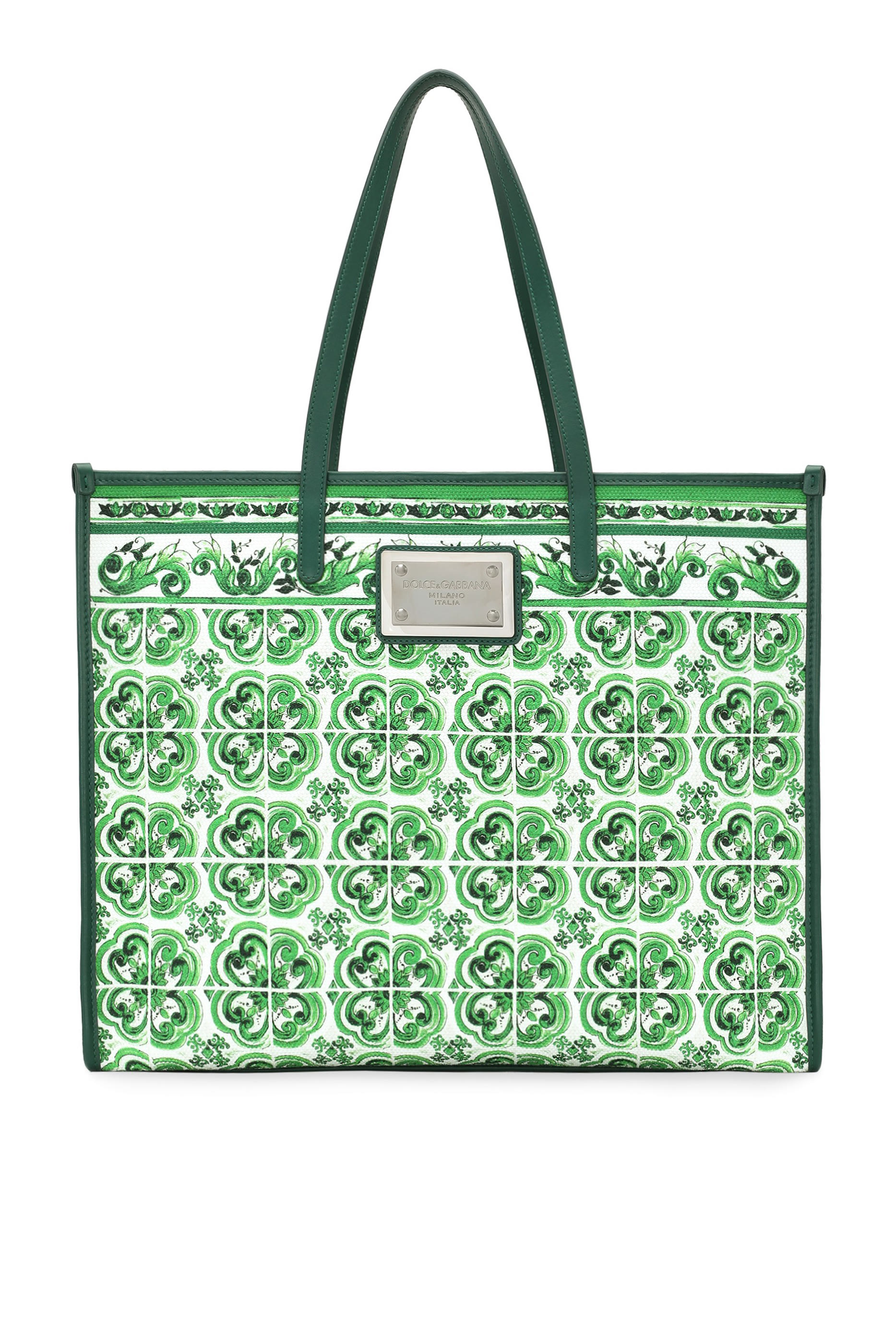 Majolica Print Large Canvas Shopper