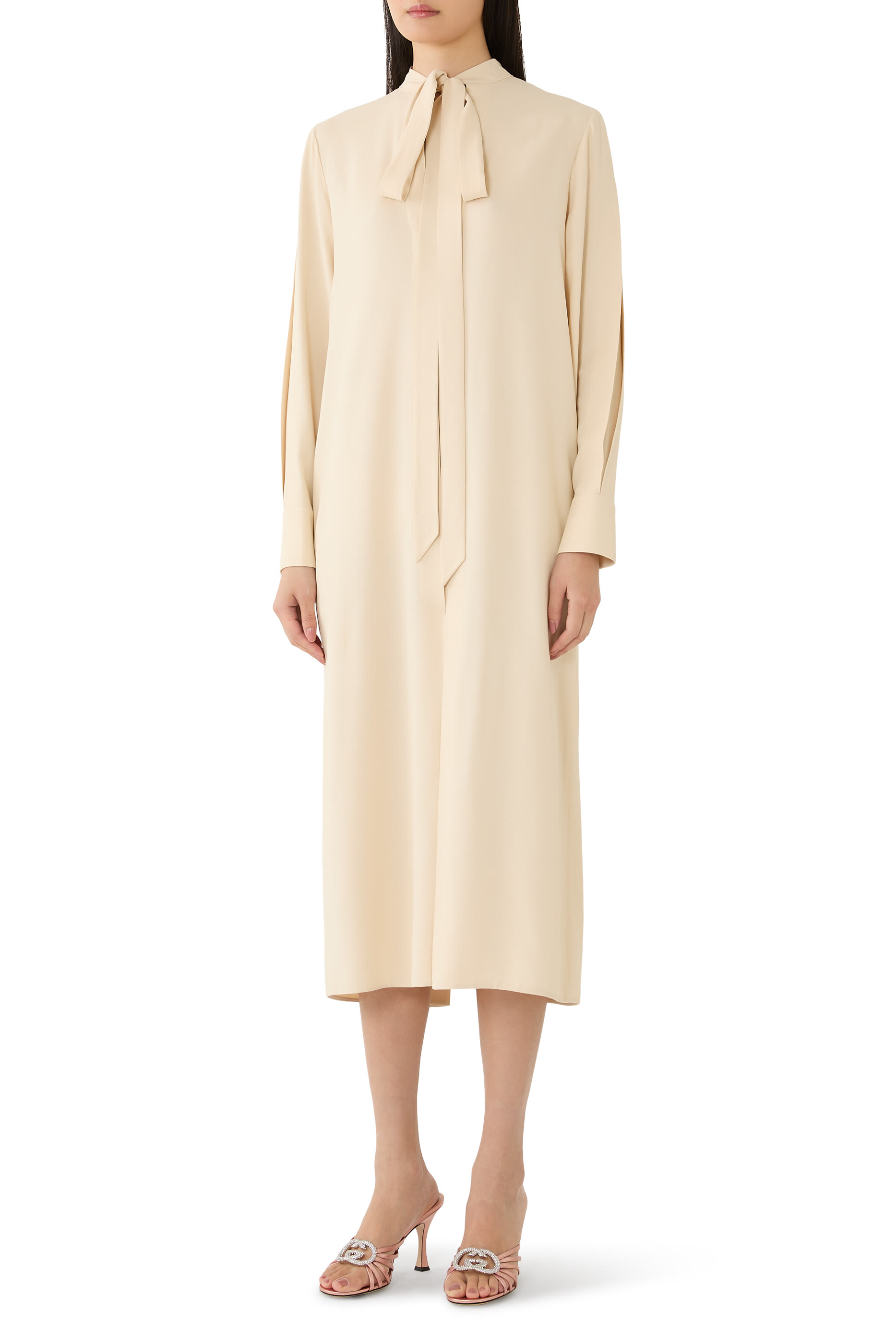 Long Sleeves Sable Dress