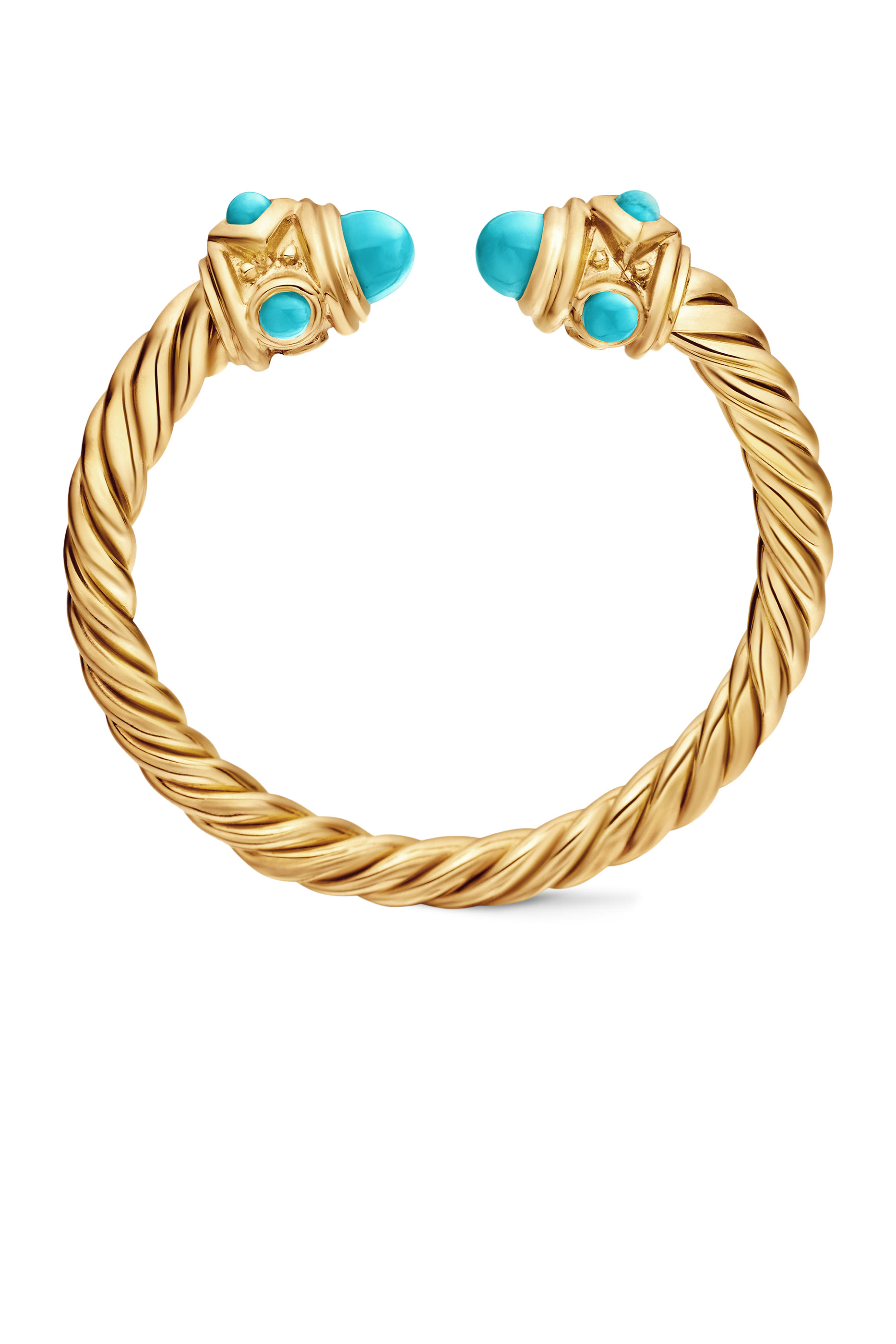 Renaissance Ring, 18k Yellow Gold with Turquoise