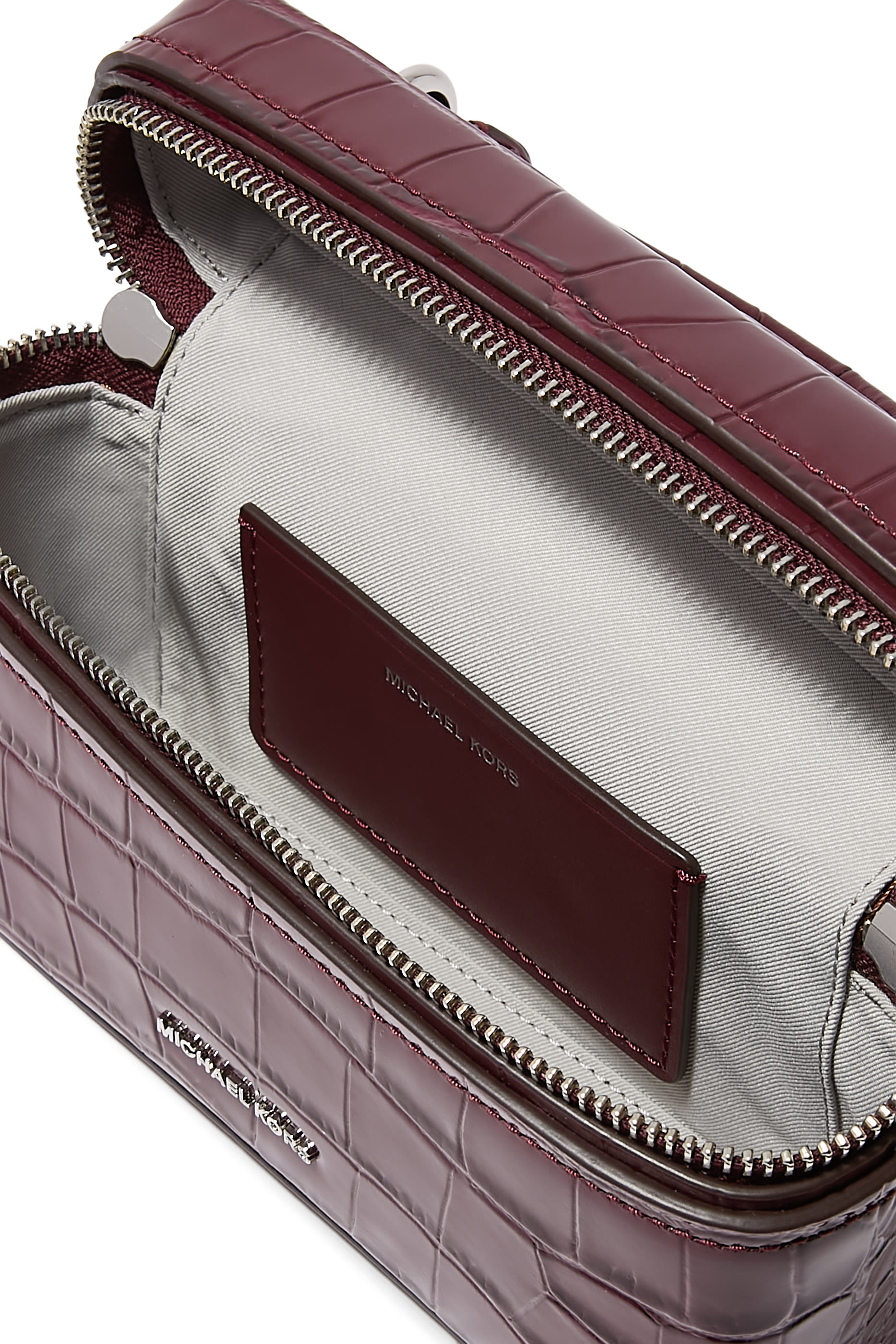  Jana Extra-Small Crocodile Embossed Leather Crossbody Bag