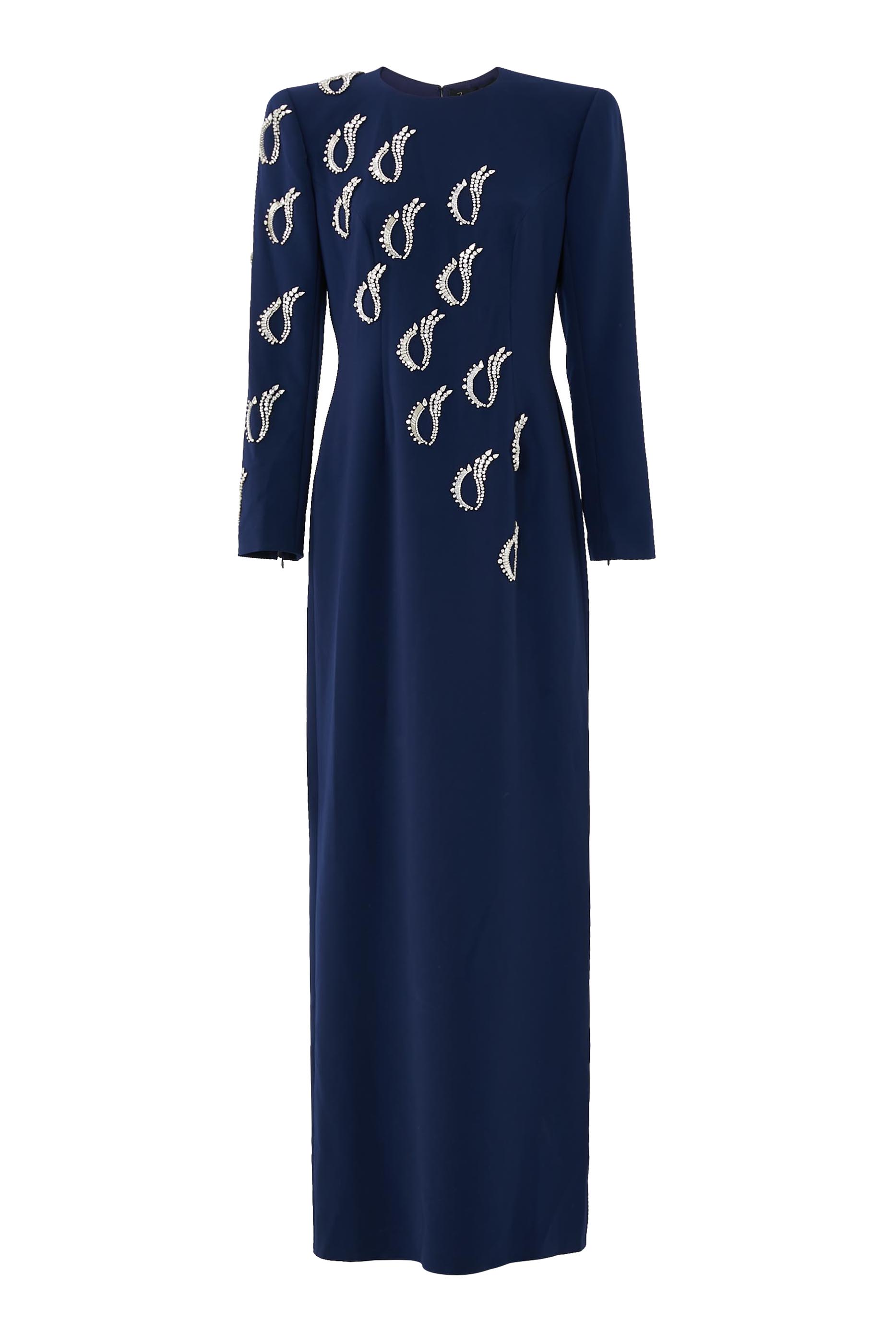 Embellished Long Sleeves Gown