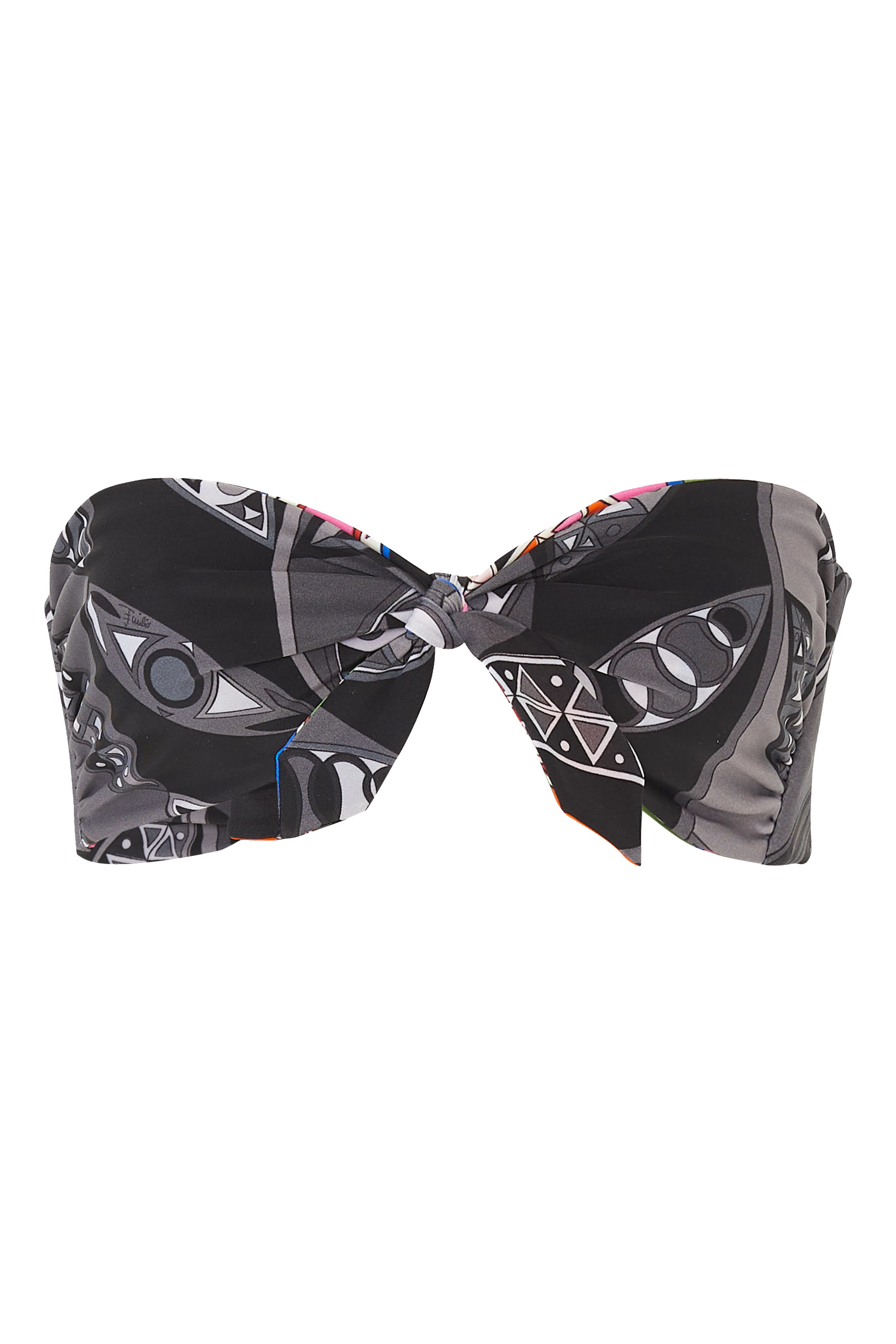 Girandole-Print Reversible Bikini Top