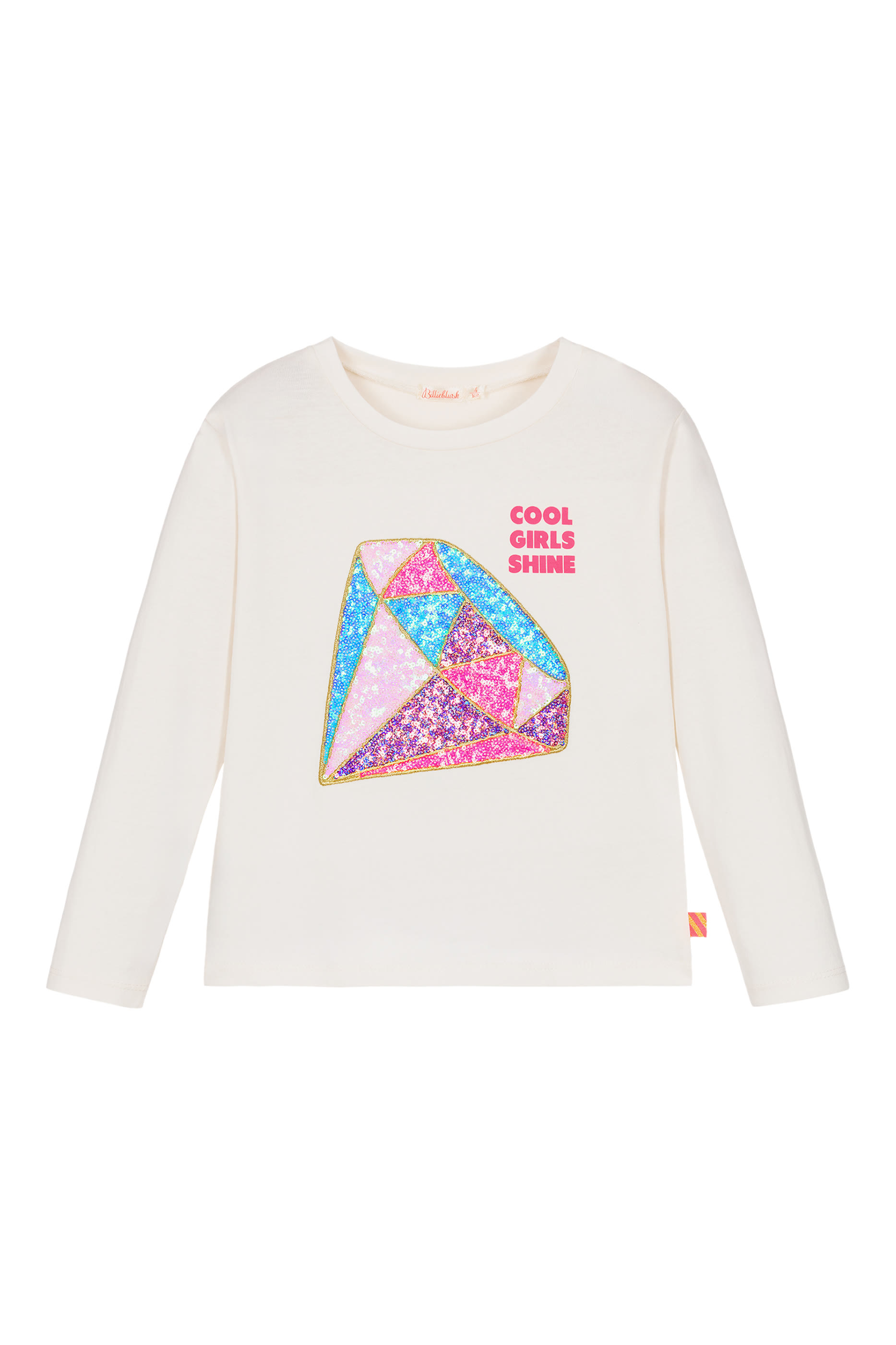 Kids Sequin Diamond Long Sleeves Top