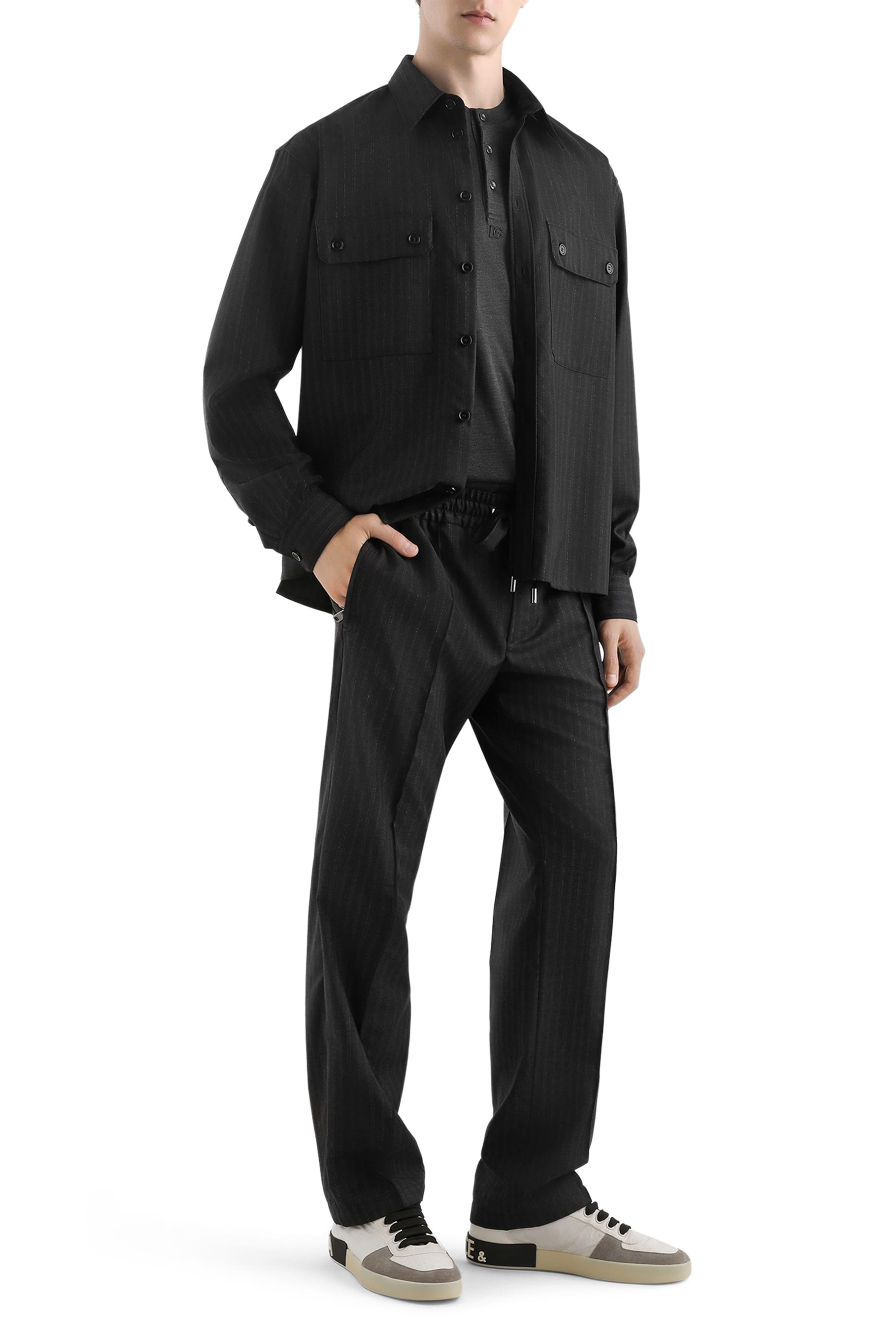 Tailored Pinstripe Jogging Trousers