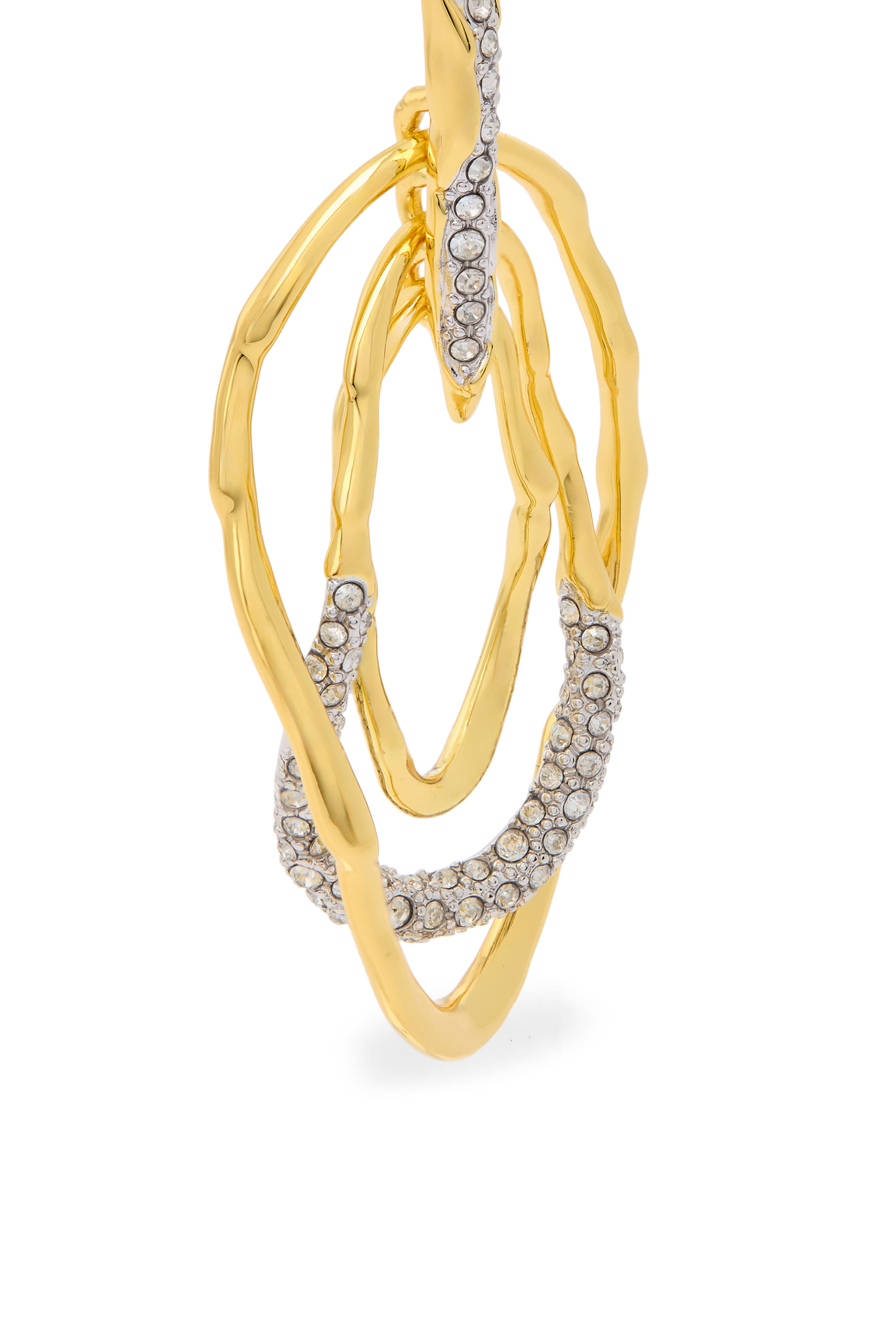 Solanales Crystal Pav&eacute; Mobile Post Earrings