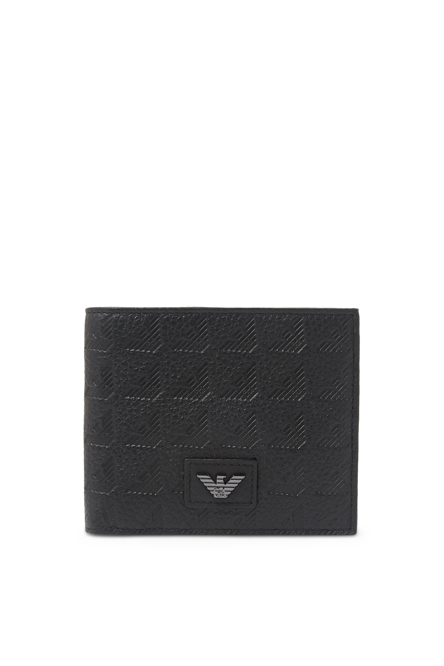 Embossed Logo Leather Wallet