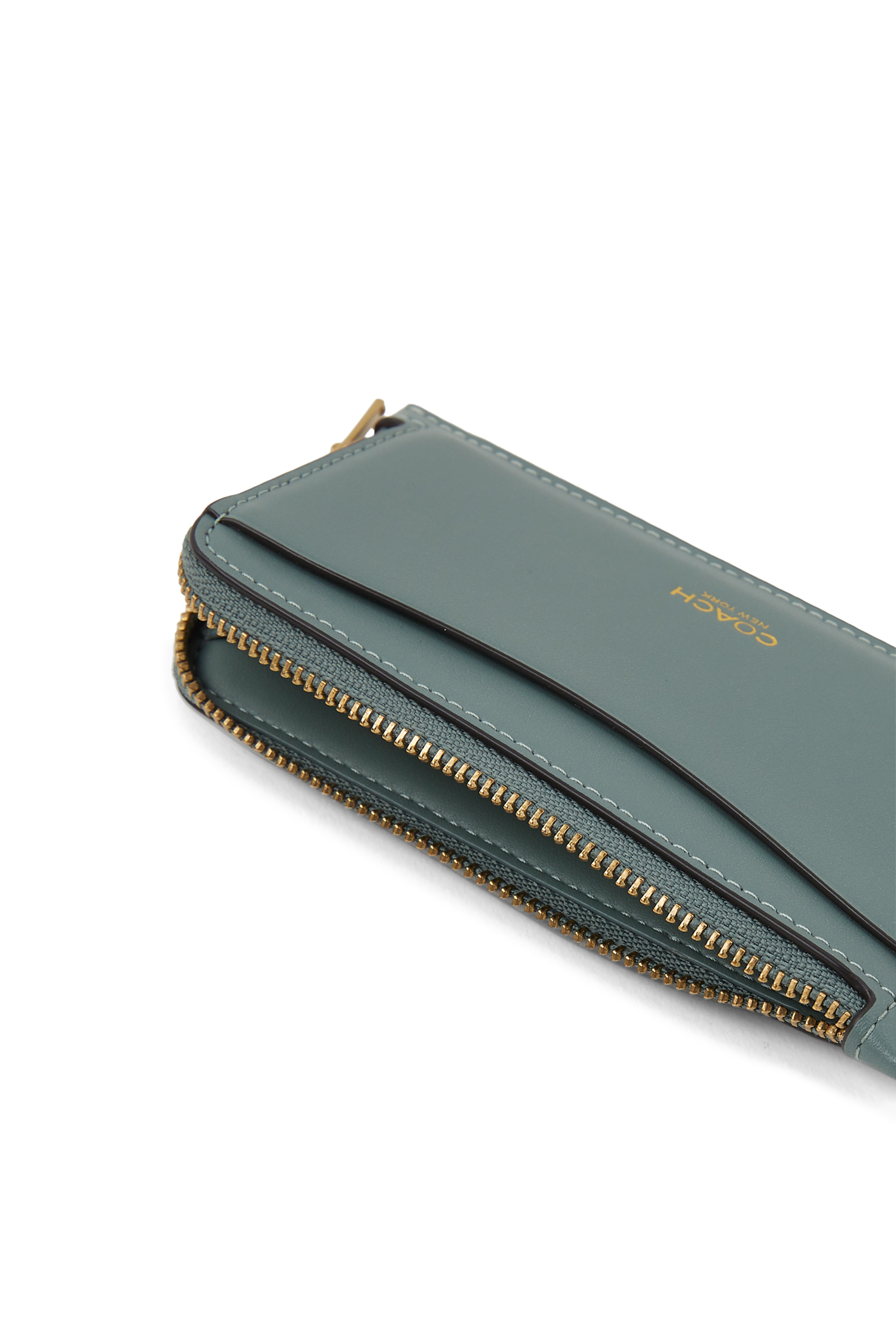 Leather Zip Around Wallet