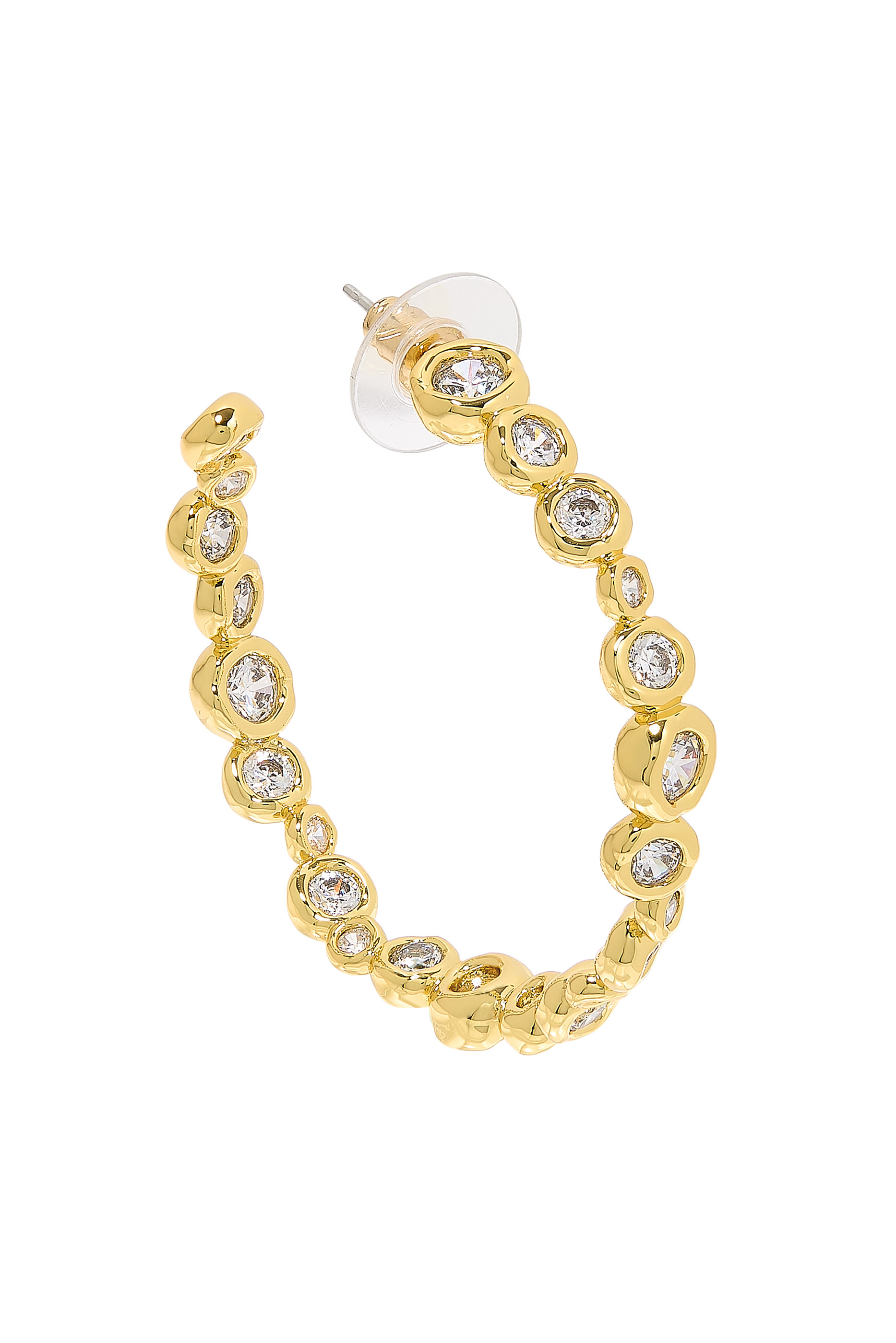 Asterales Crystal-Embellished Large Hoop Earrings