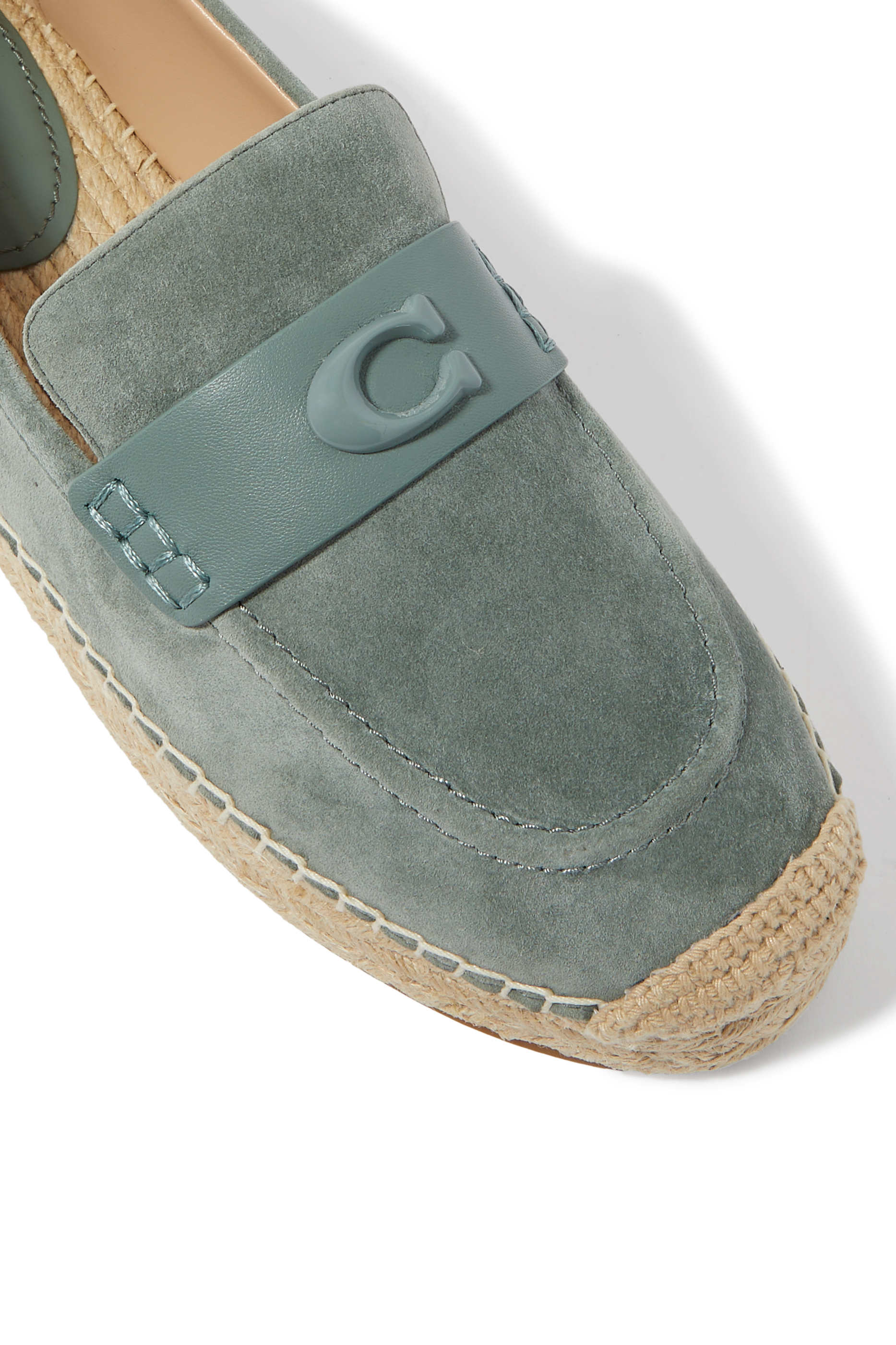 Camilla Monogram Suede Espadrilles