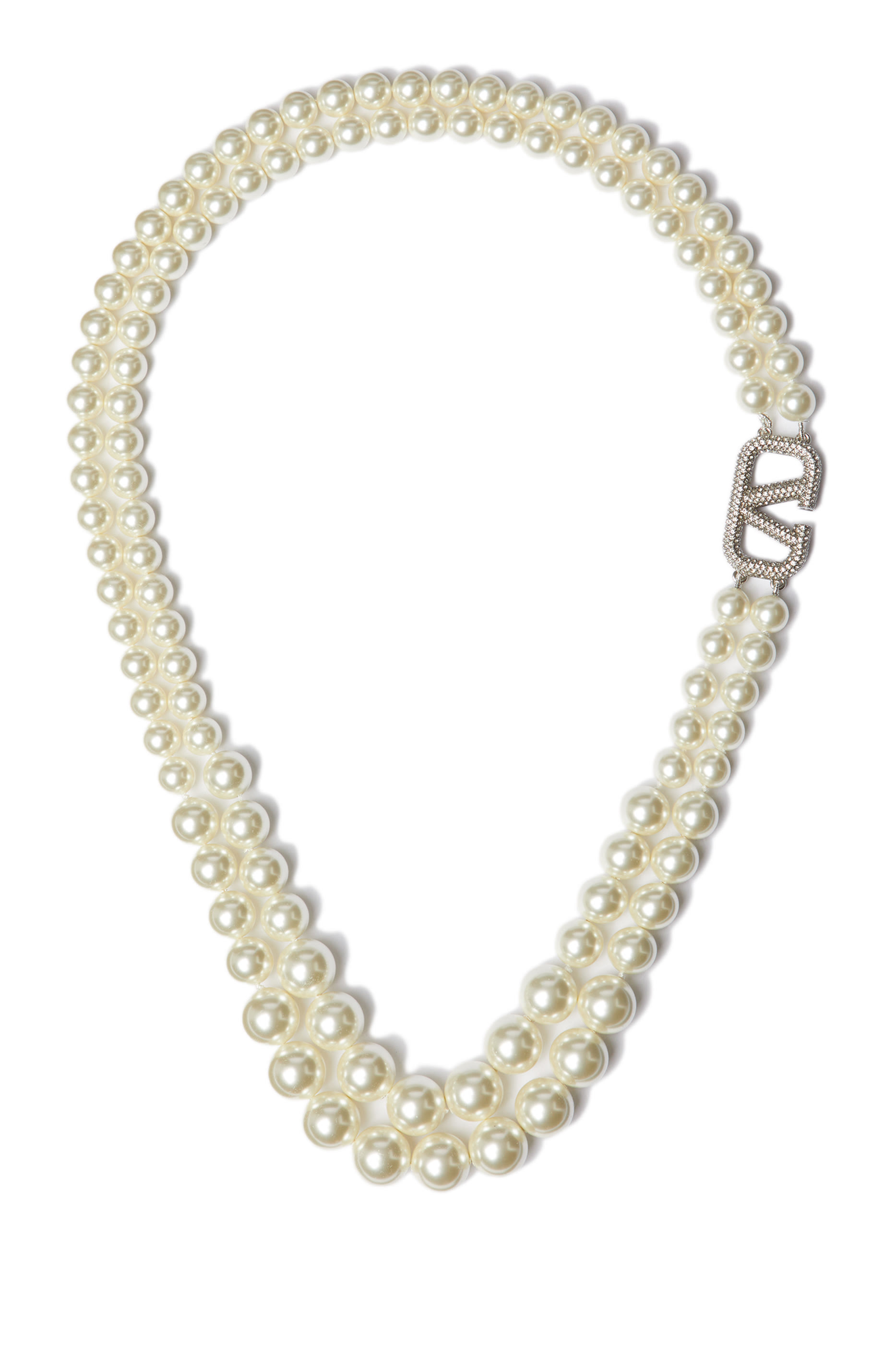 VLogo Signature Pearl Necklace