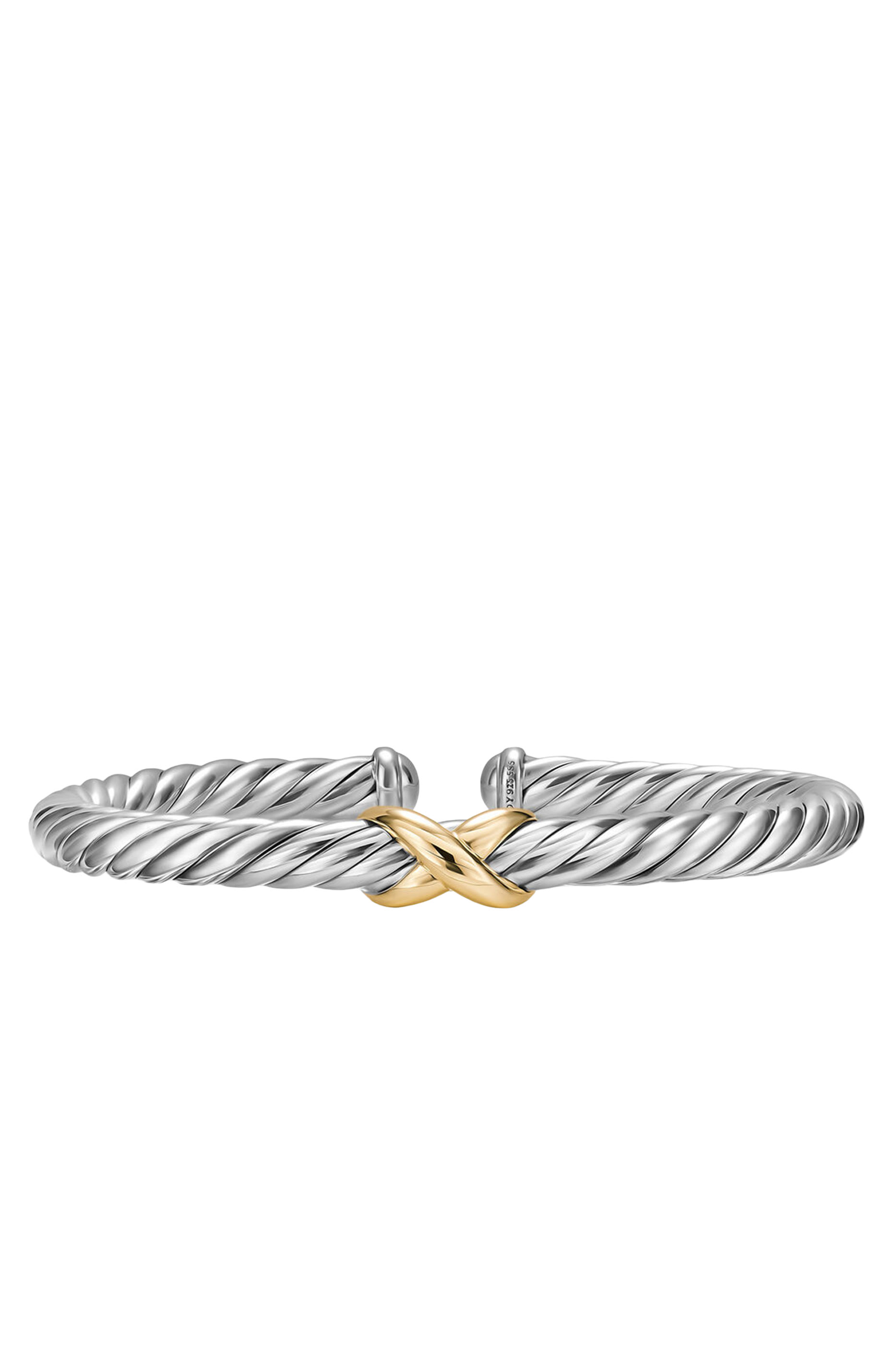 Cable Flex&reg; X Bracelet, Sterling Silver & 14K Yellow Gold