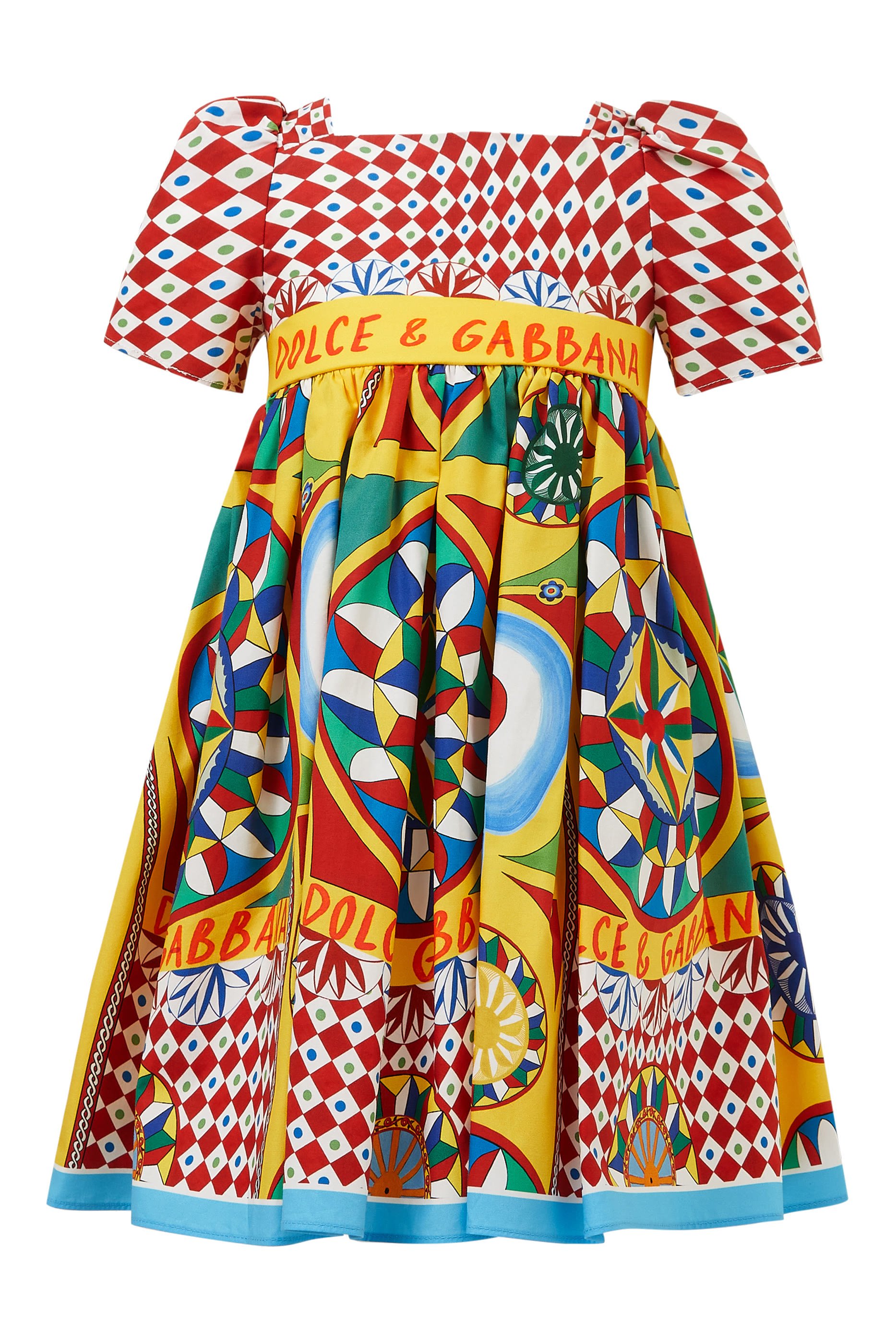 Kids Carretto Print Dress