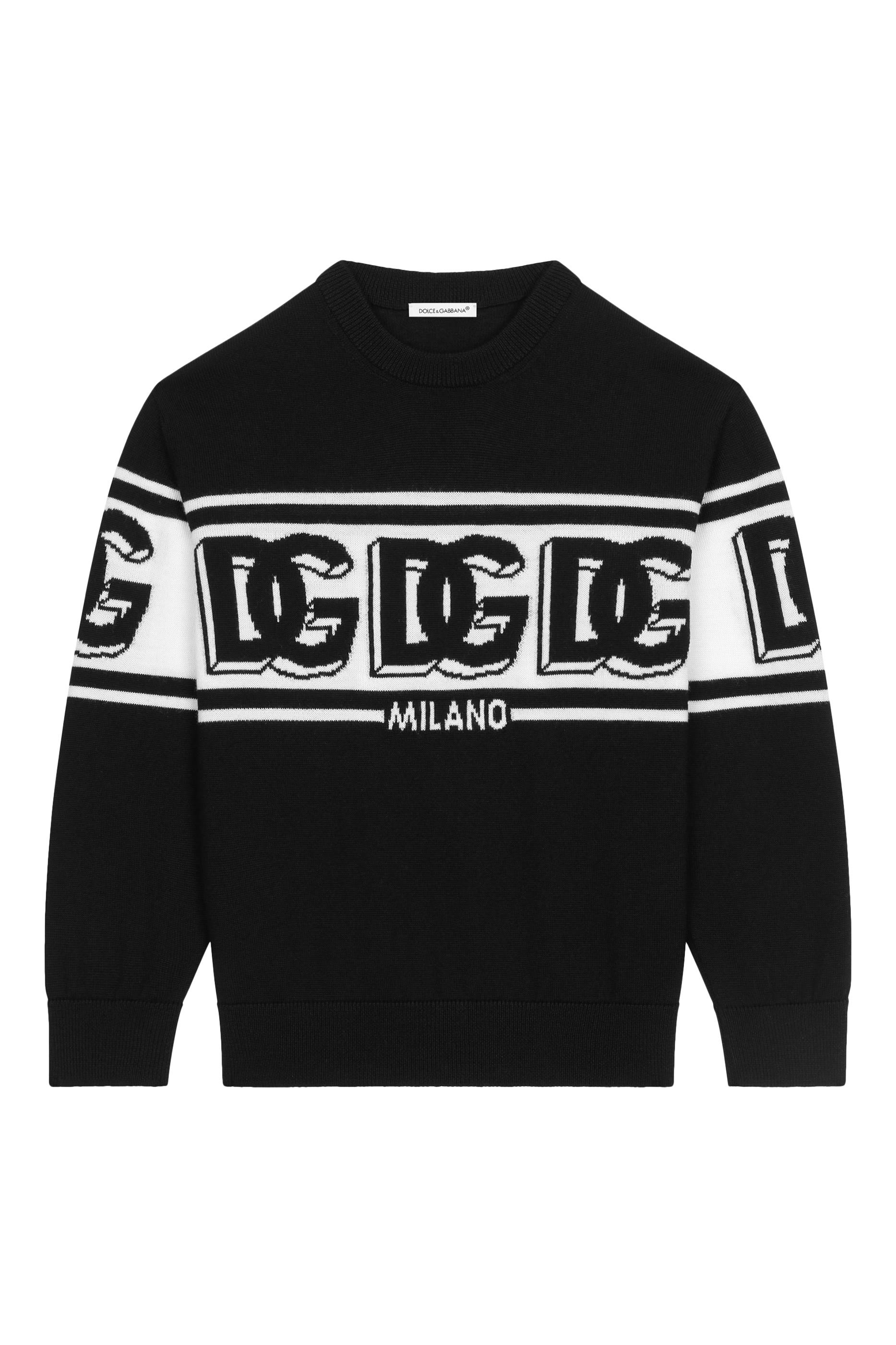 Kids Plain-Knit Cotton Pullover