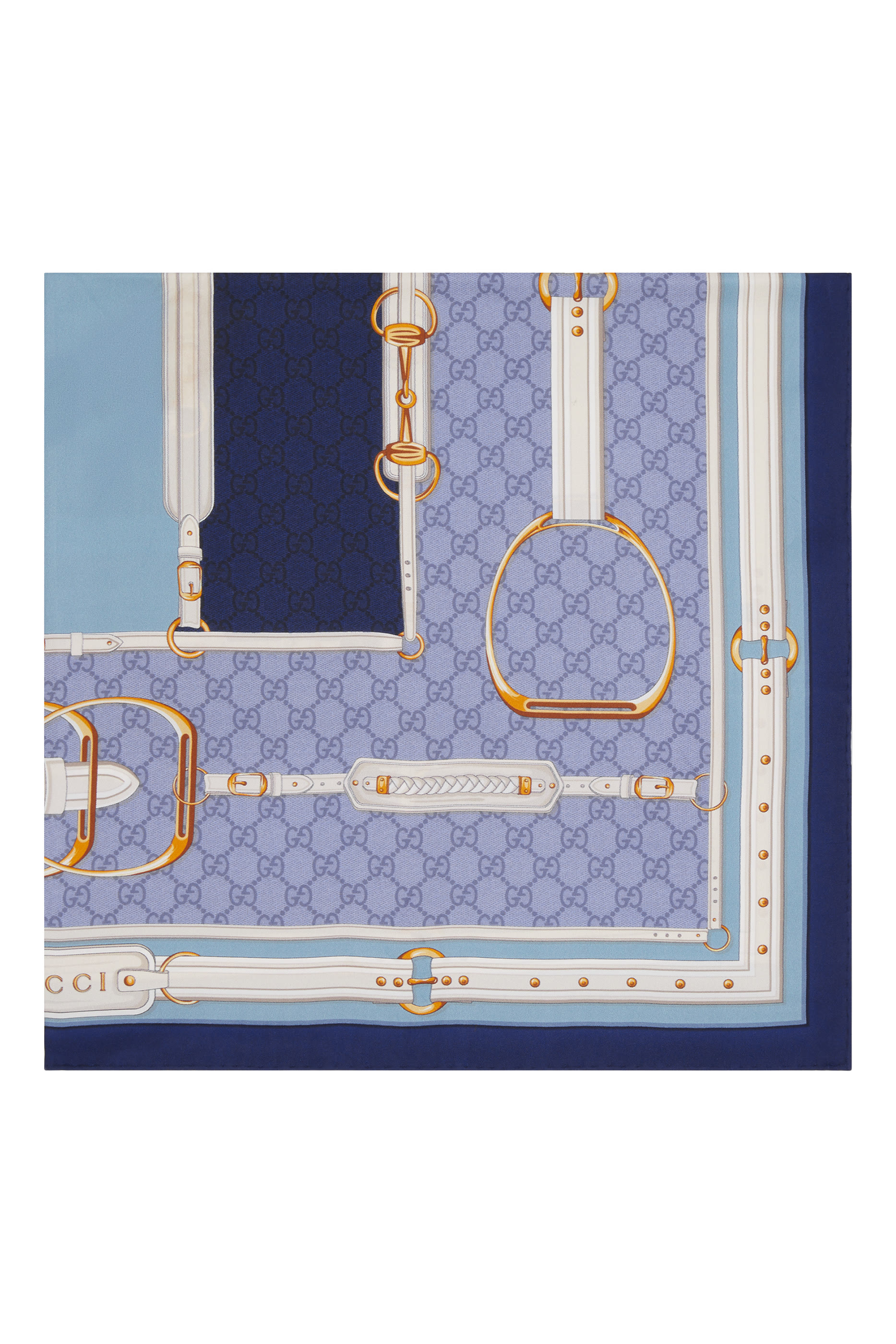 Printed Silk Twill Carr&eacute; 