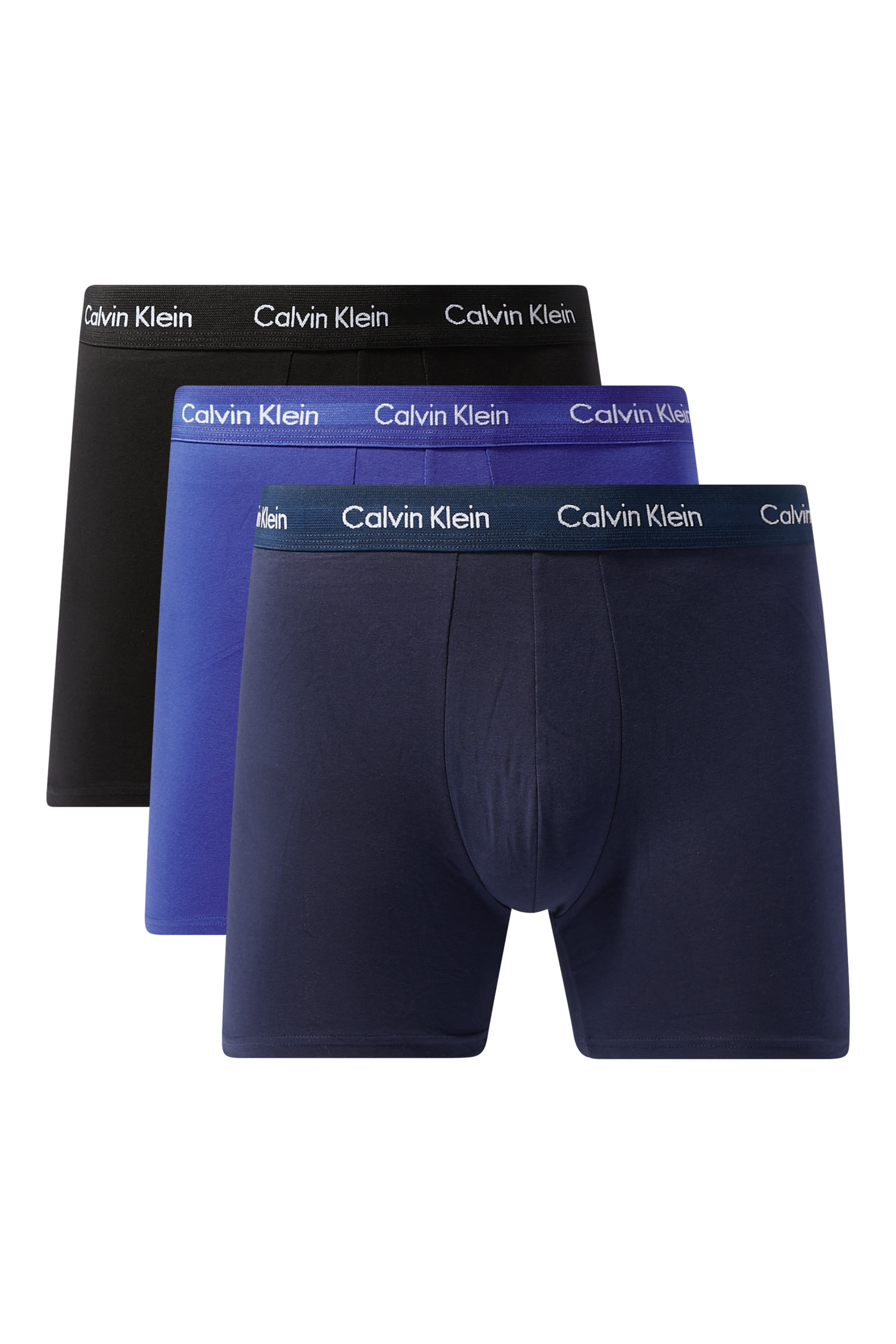 Cotton Stretch Boxer Briefs, Set of 3