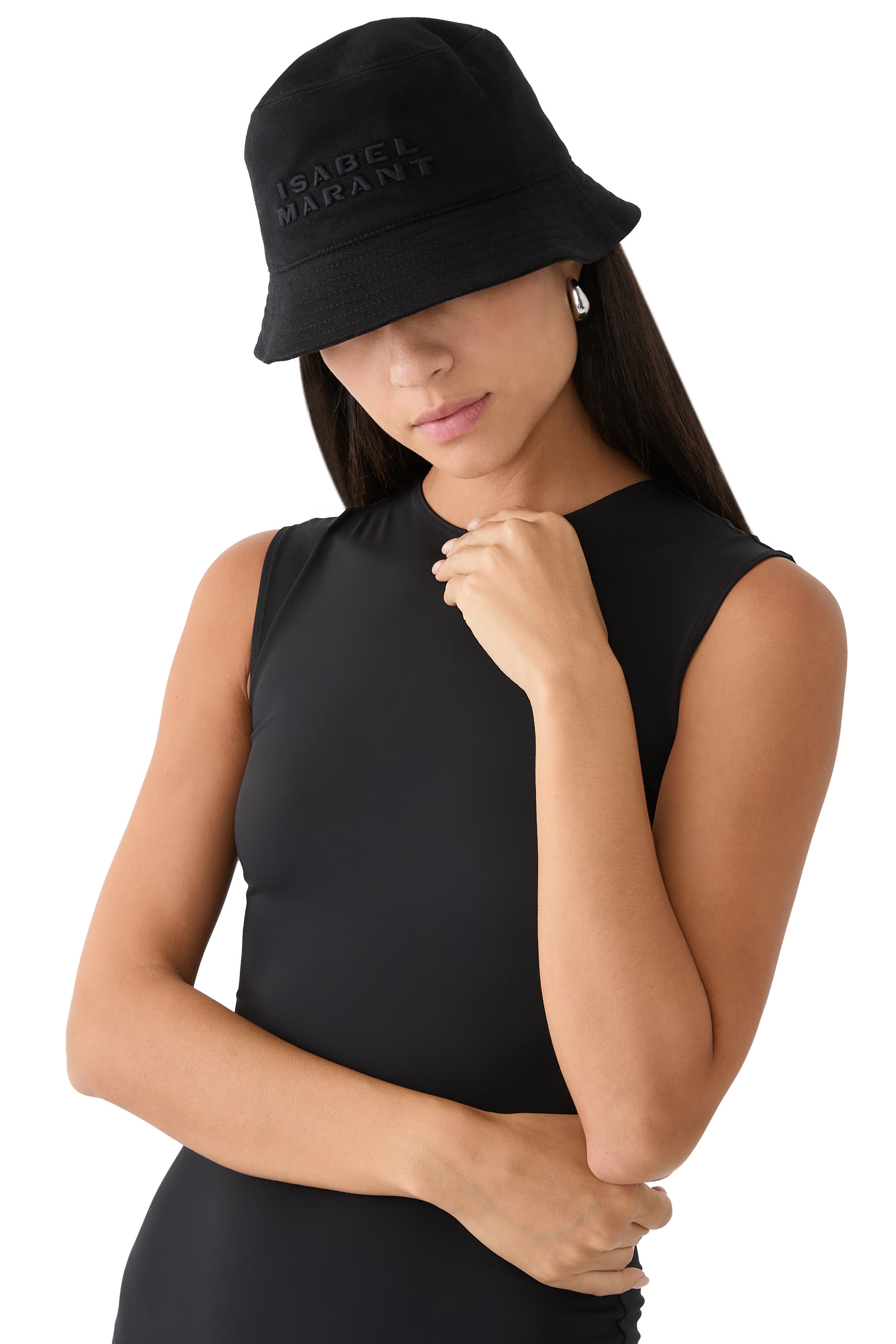 Haley Embroidered Bucket Hat with Logo