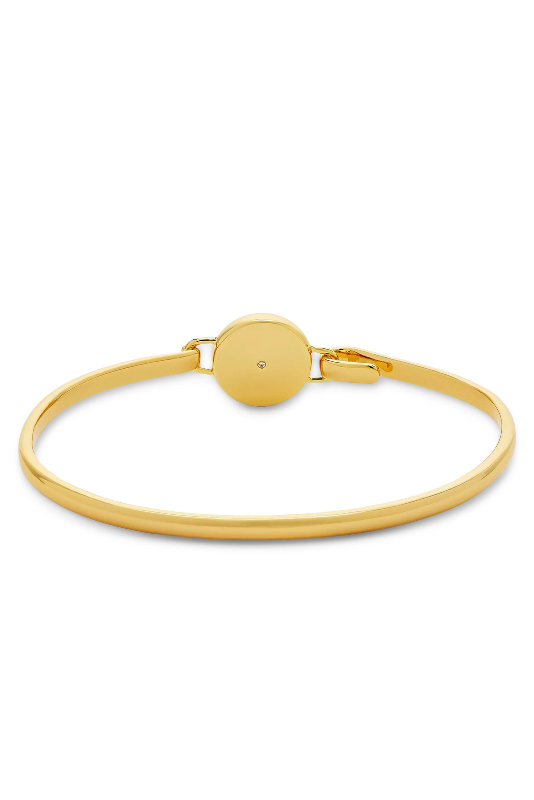 The Button Hinge Bracelet, Gold-Plated Brass with Enamel & Glass Stones