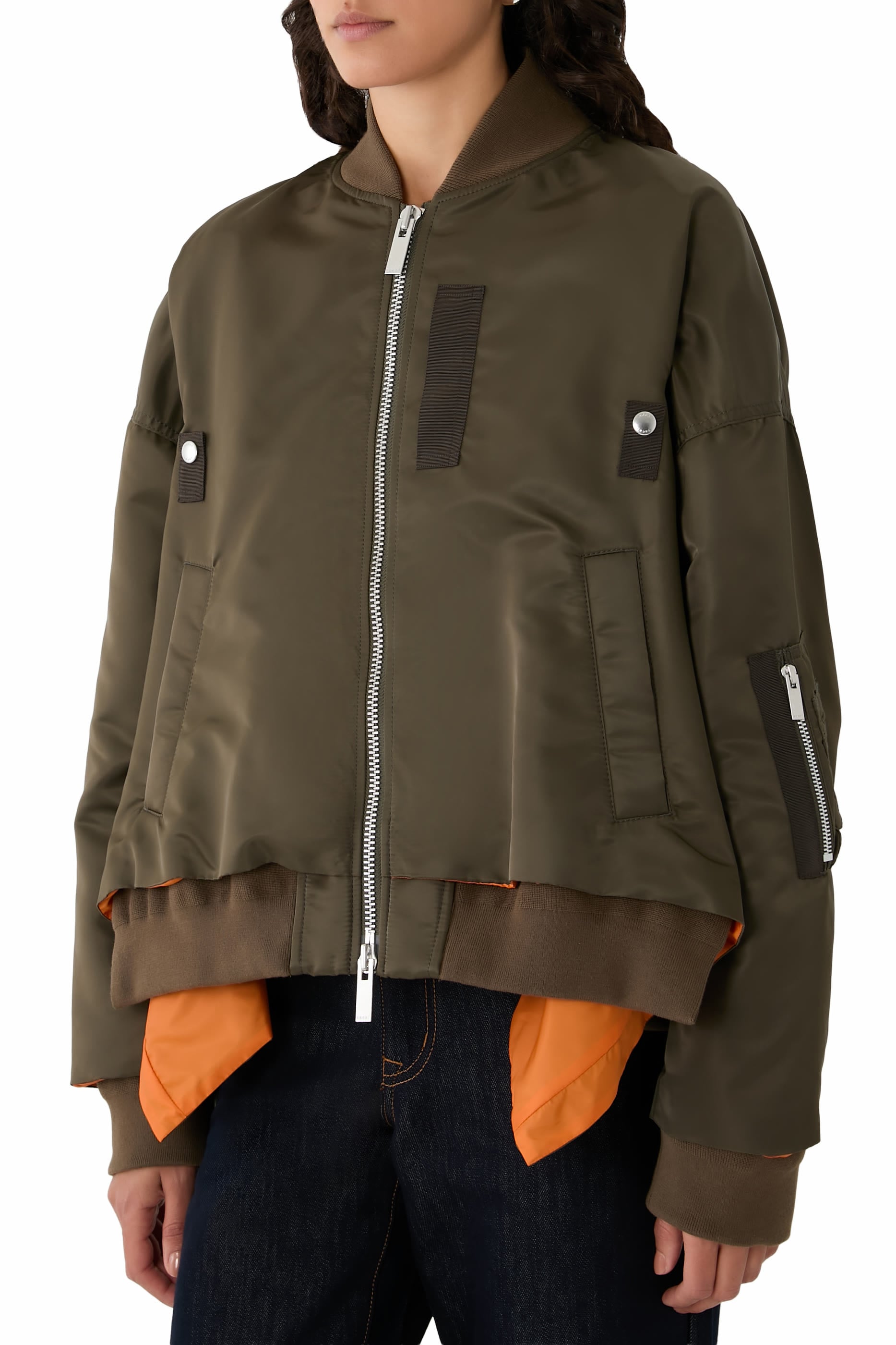 Nylon Twill Bomber Jacket