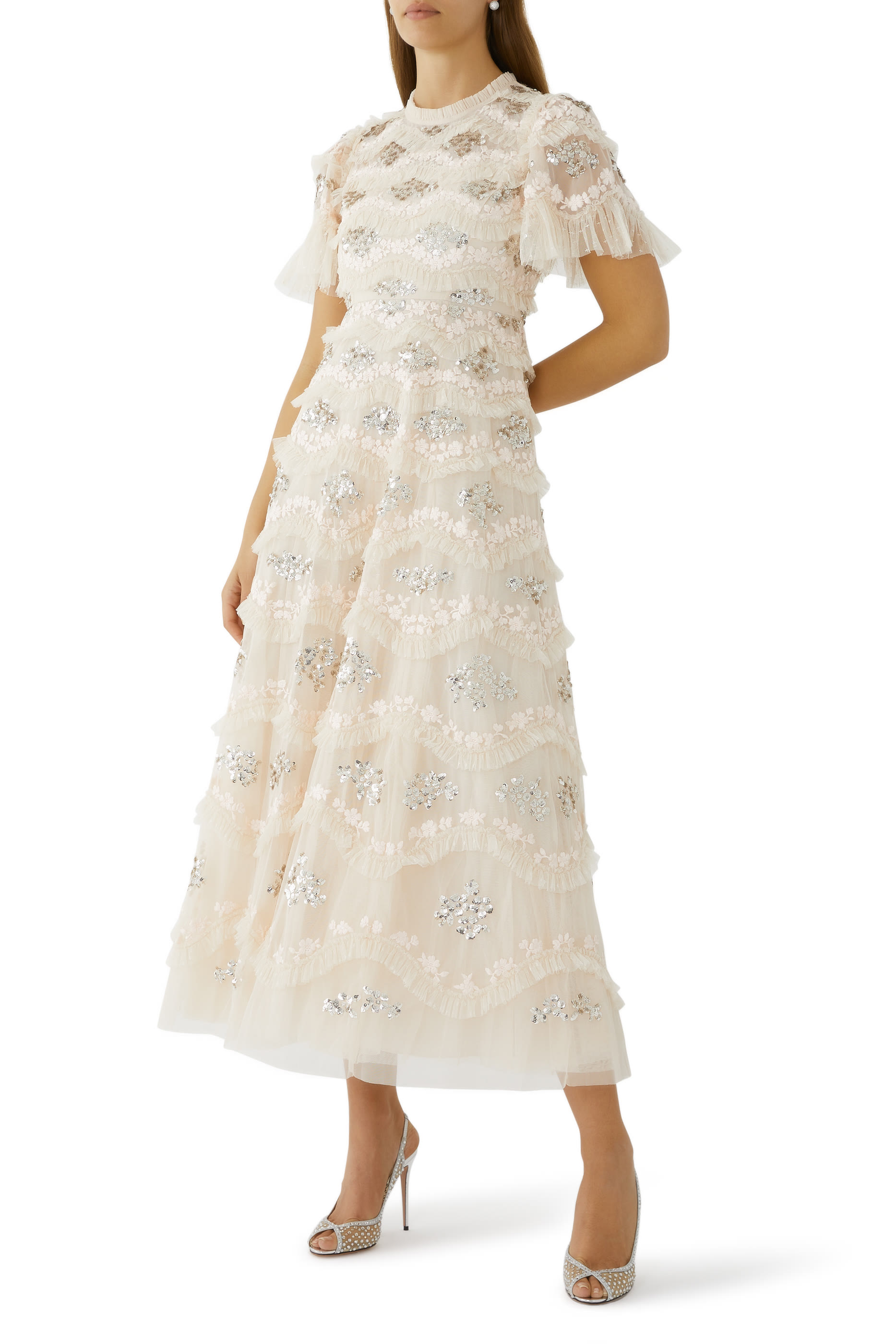 Daisy Wave Ankle Gown