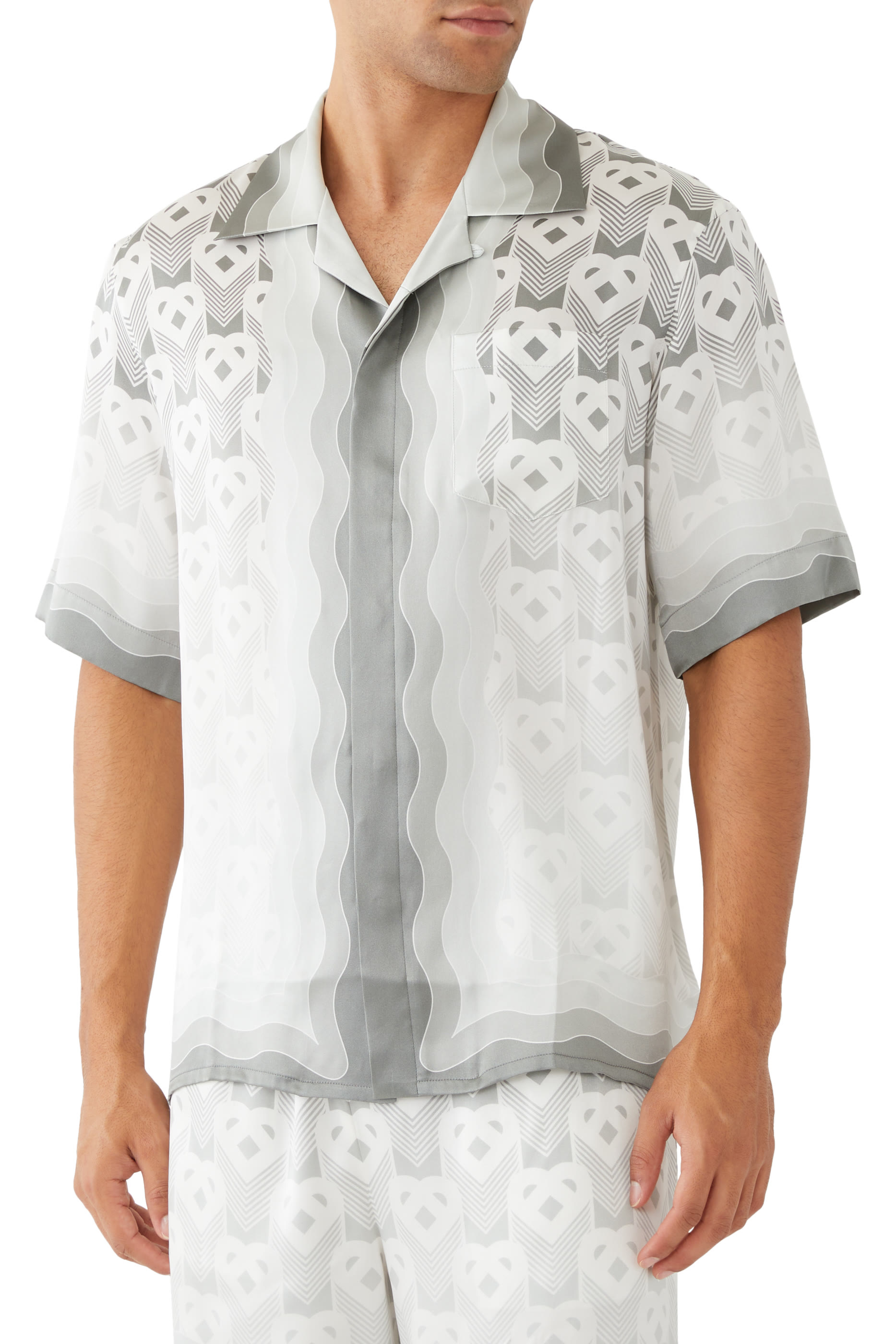 Gradient Heart Monogram Shirt