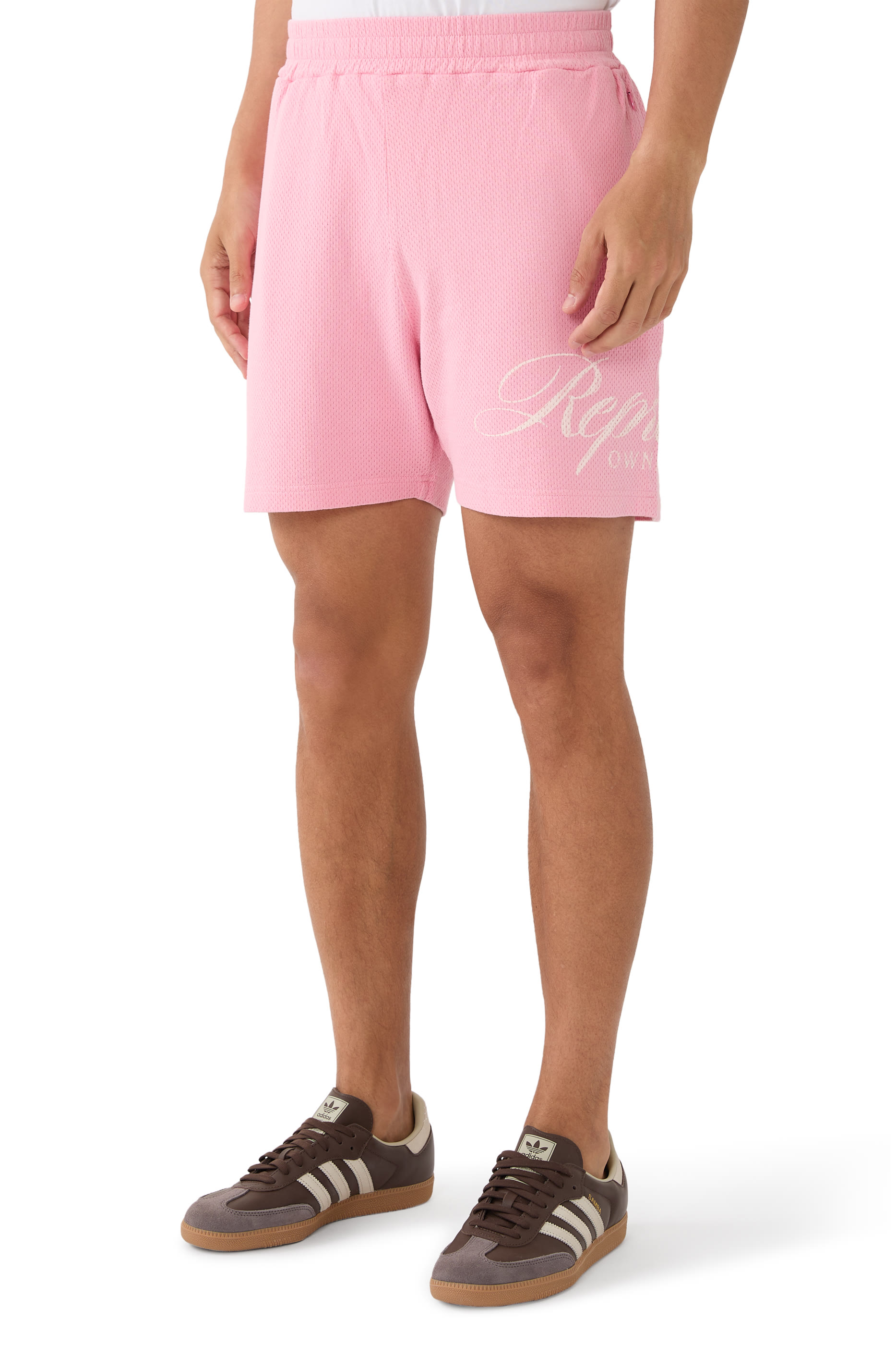 Owners Club Script Mesh Shorts