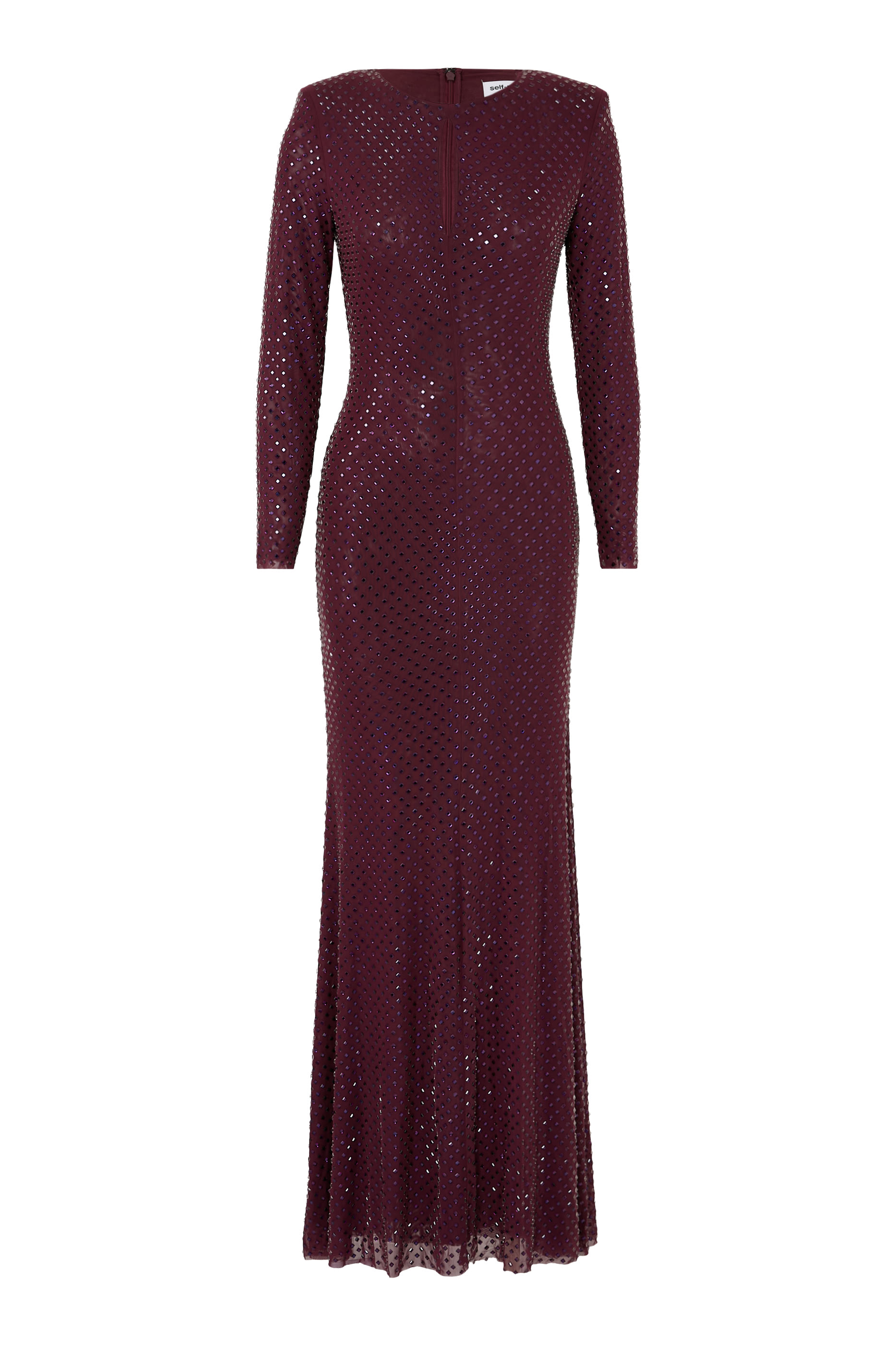 Rhinestone Keyhole Maxi Dress