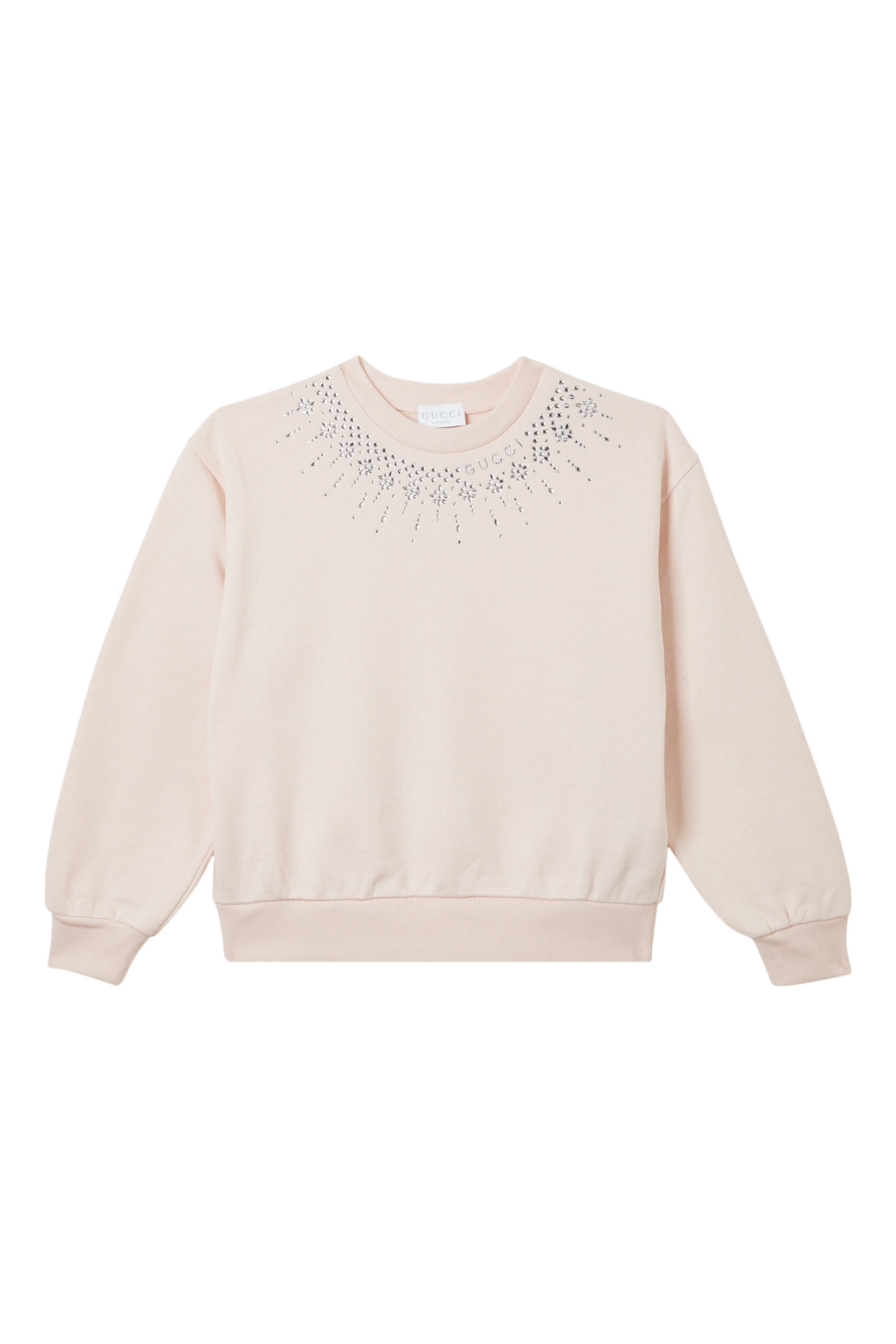 Kids Embroidered Cotton Sweatshirt