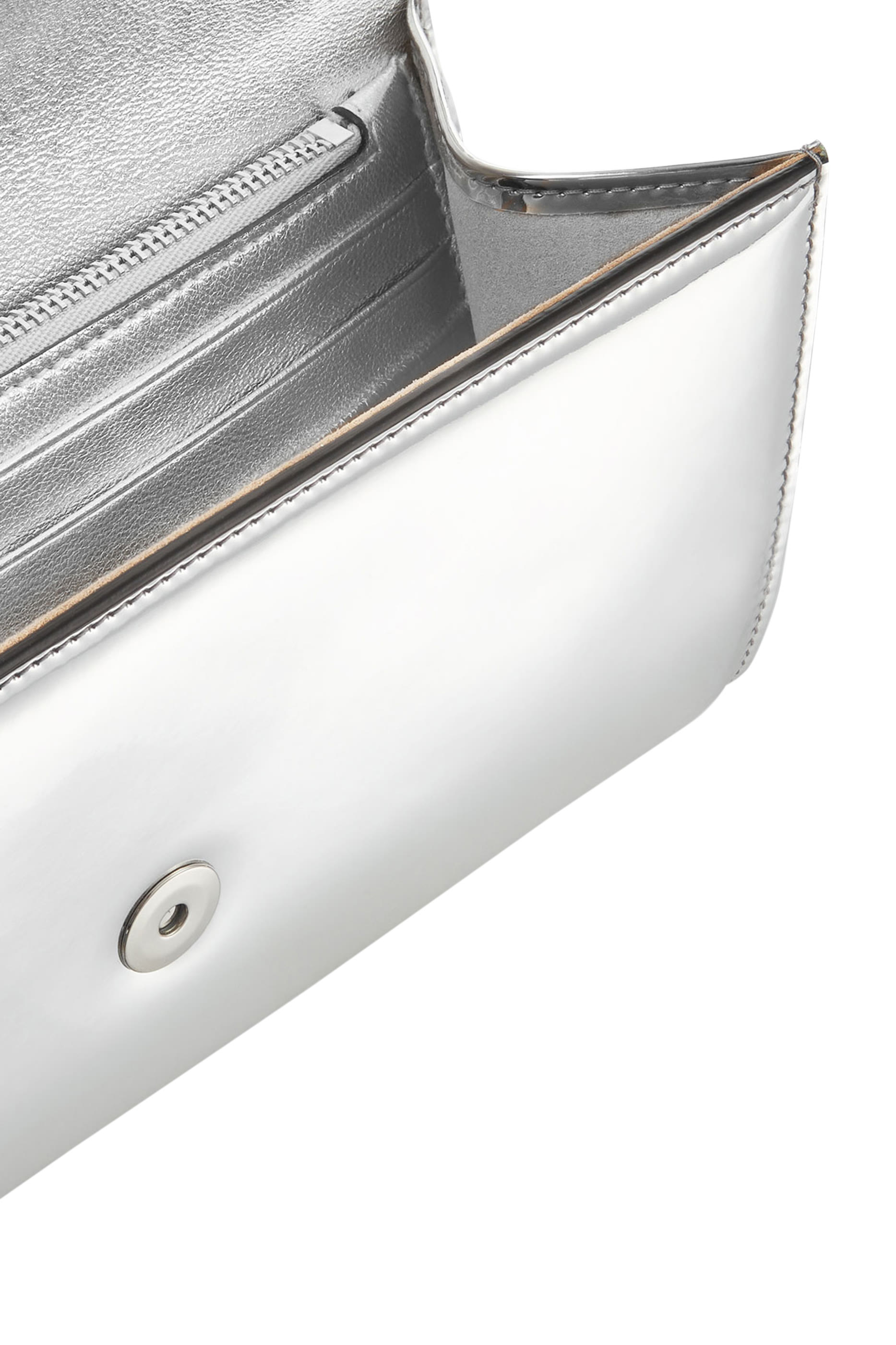 Emmie Metallic Leather Envelope Clutch