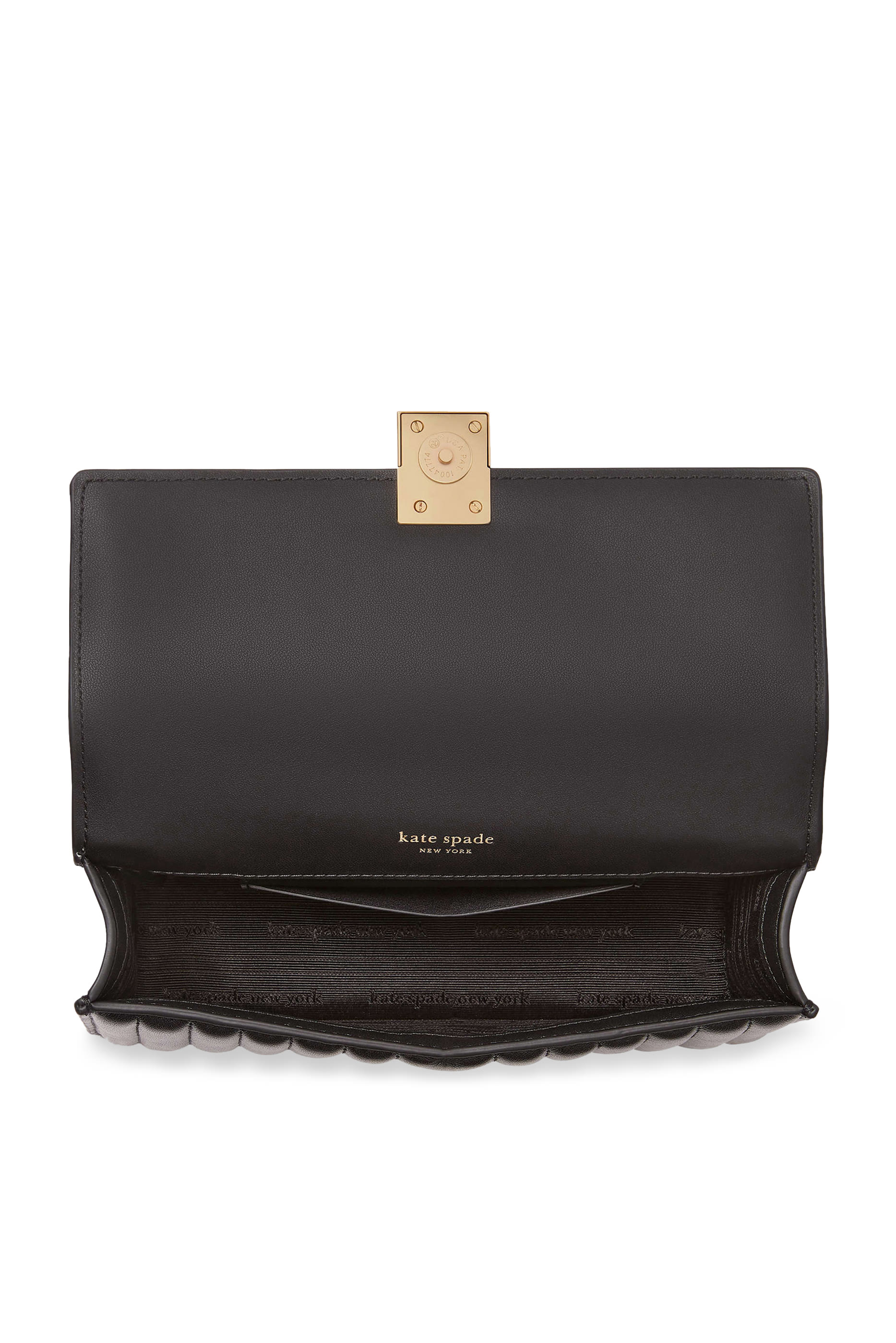 Deco Quilted Leather Mini Flap Chain Crossbody Bag