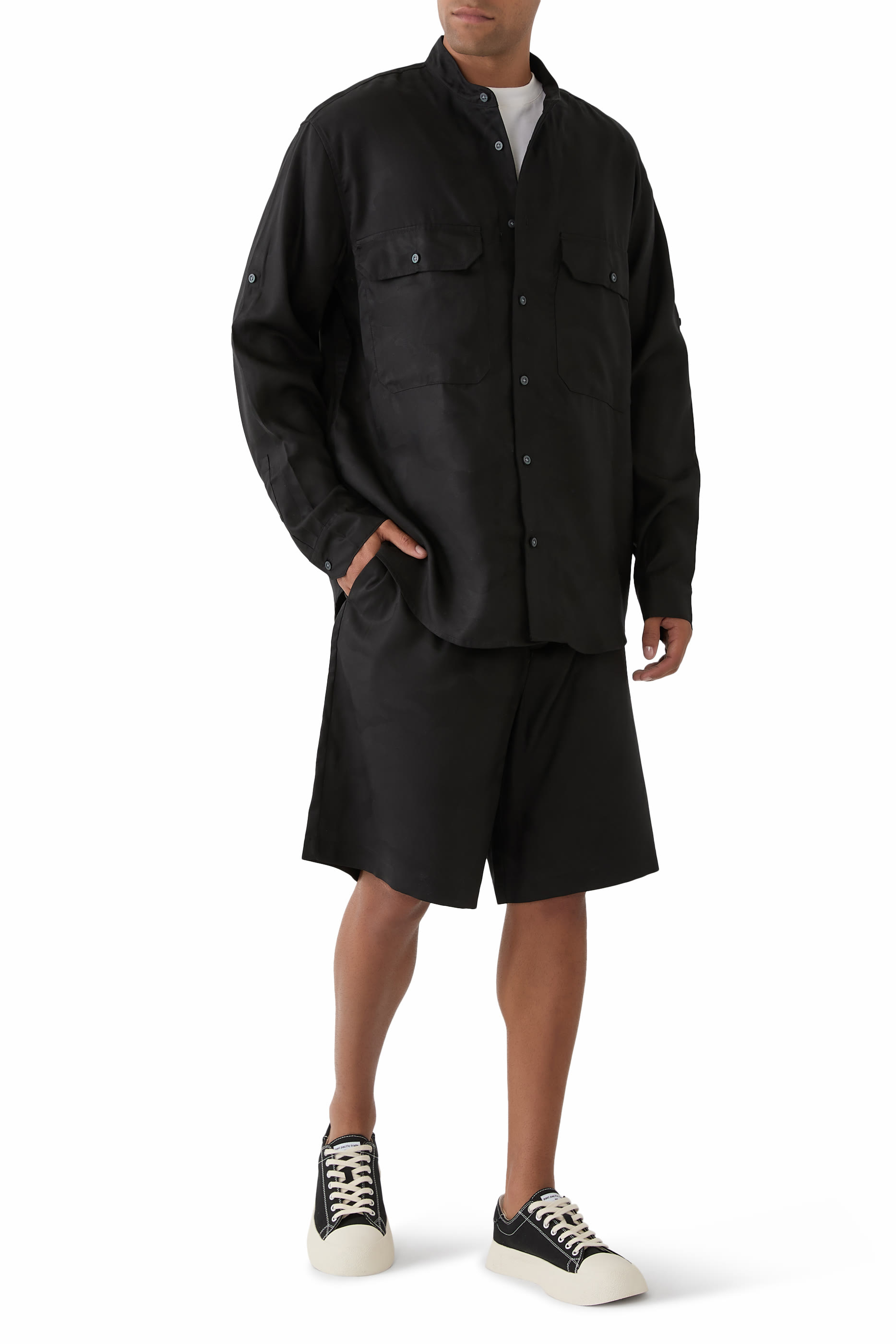 Lyocell Bermuda Shorts