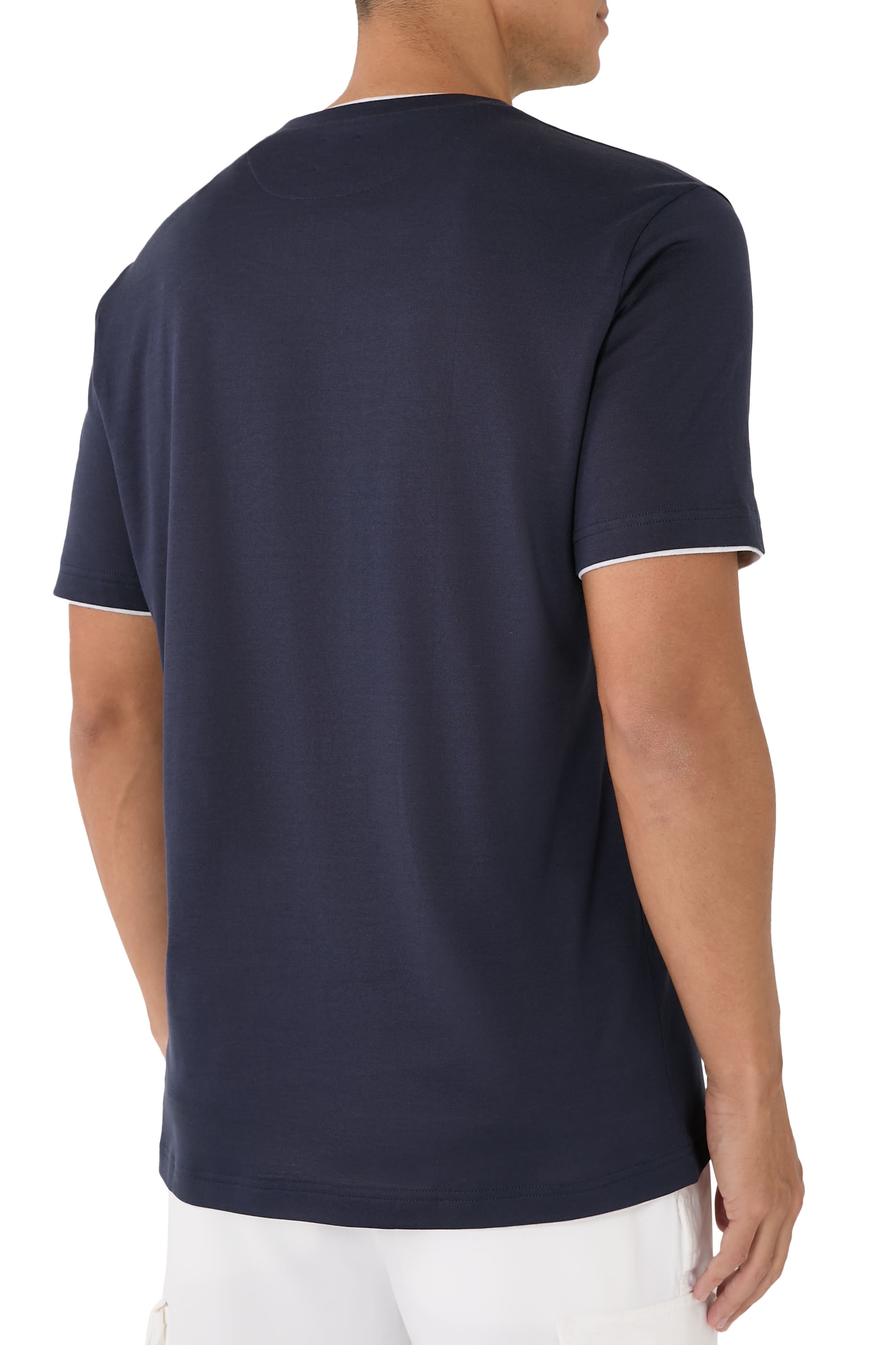 Crew Neck Cotton Jersey T-Shirt