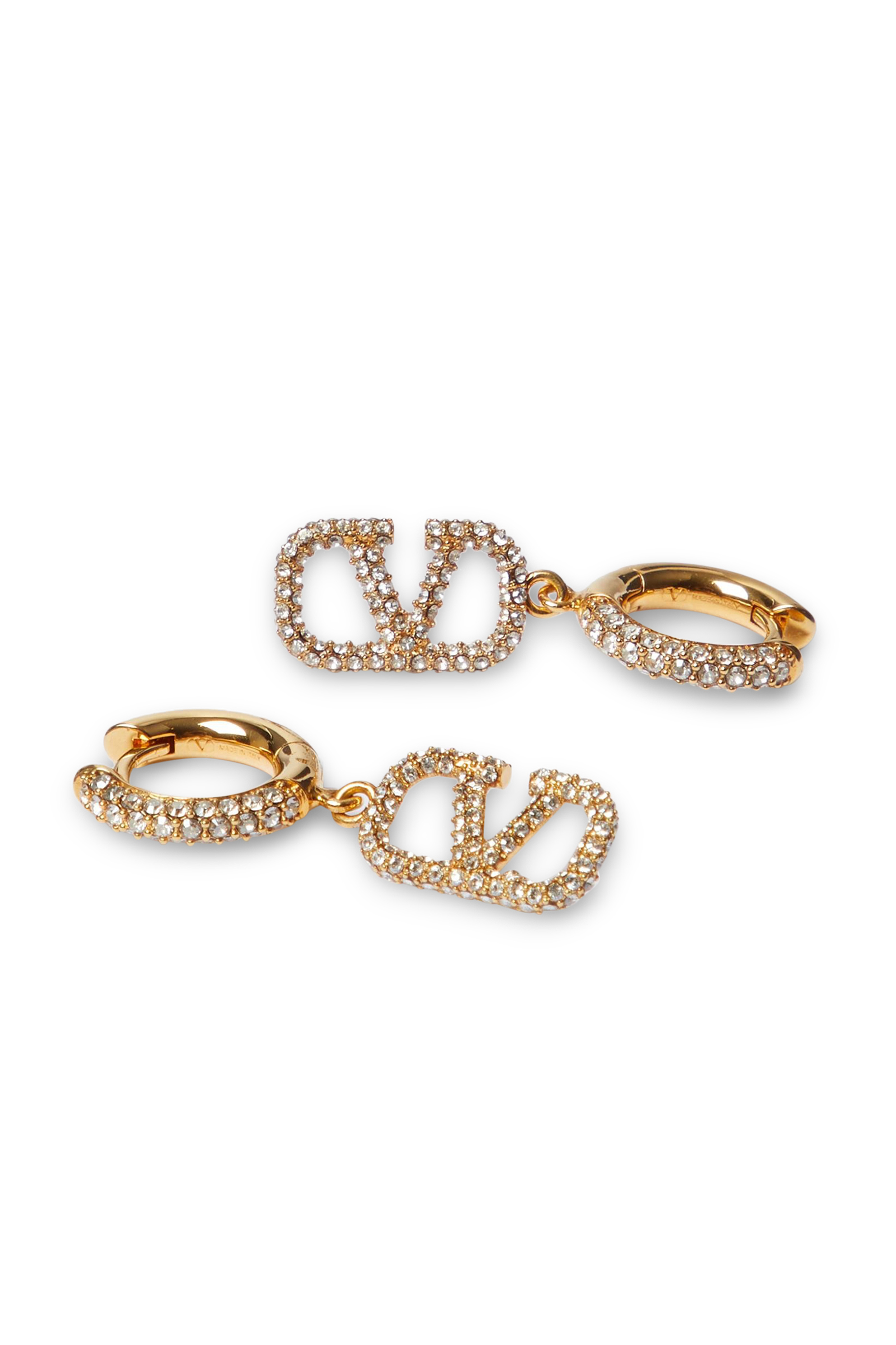 VLogo Signature Crystals Earrings