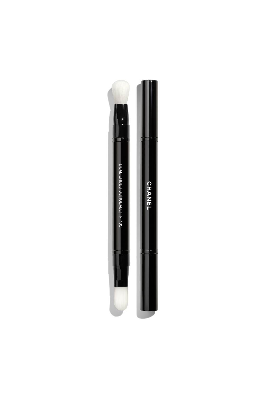 PINCEAU DUO CORRECTEUR R&Eacute;TRACTABLE N&deg;105 Dual-Ended Brush: Corrects And Blends