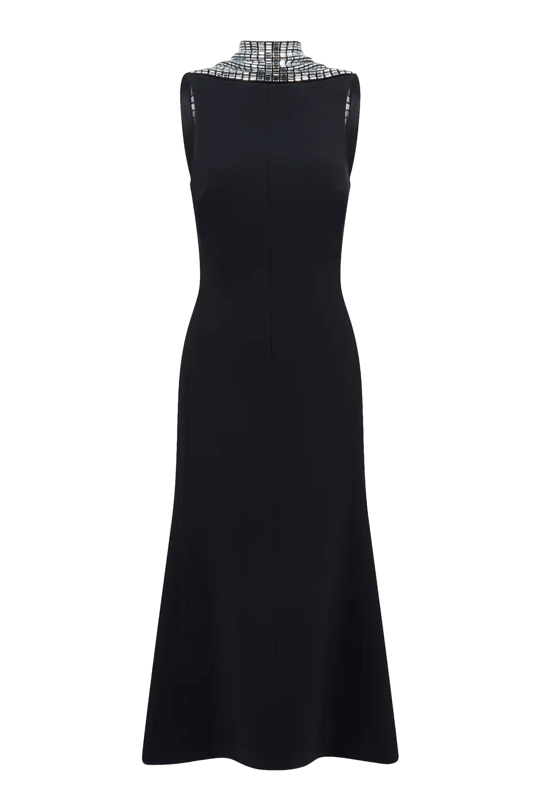 Crystal Rhinestone Embellished Midi Dress 