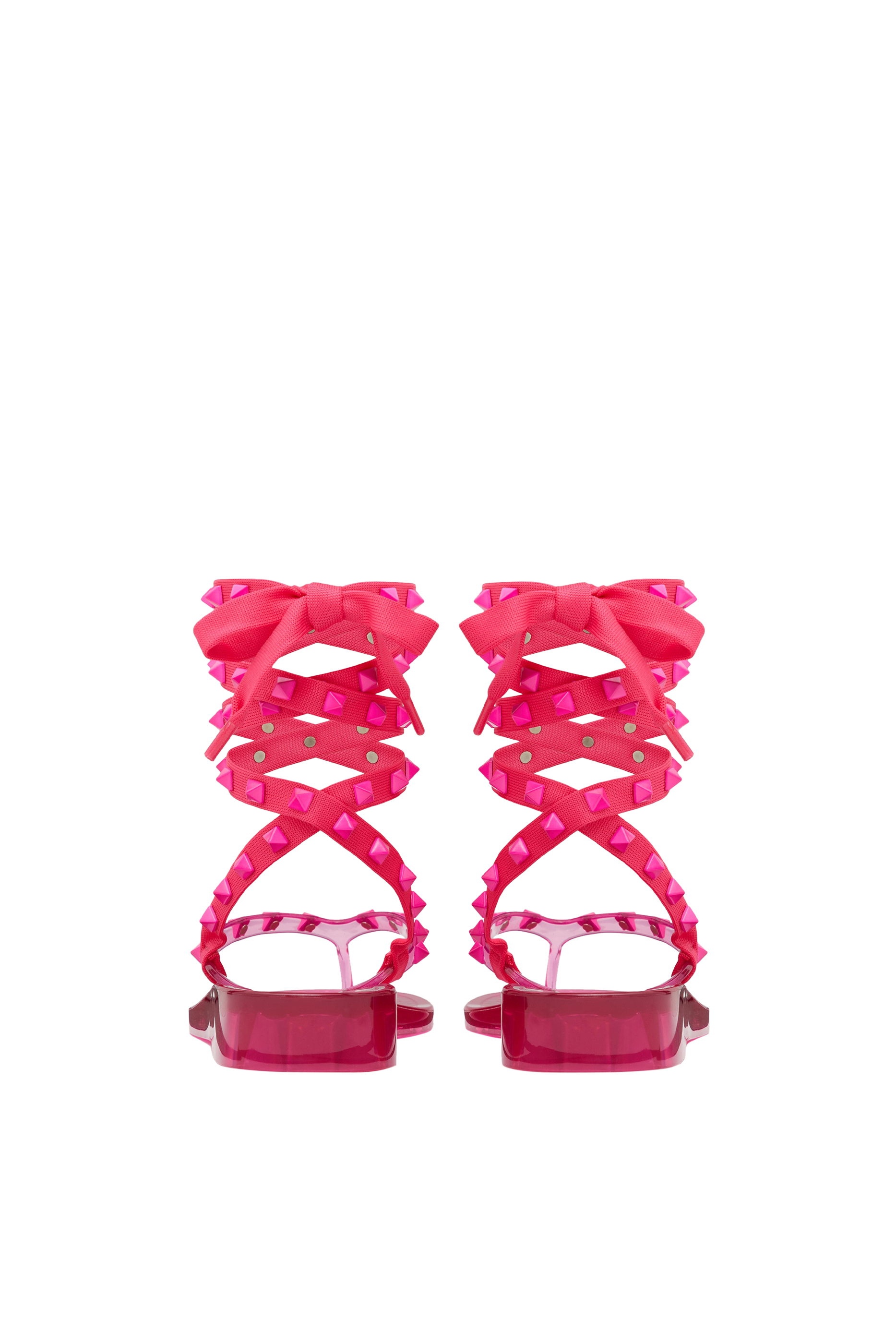 Valentino Garavani Summer Rockstud Flat Rubber Sandals